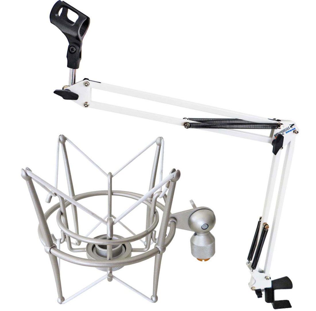 Mikrofonständer keepdrum NB35 WH Weiss Gelenkarm mit MS089SV Spinne