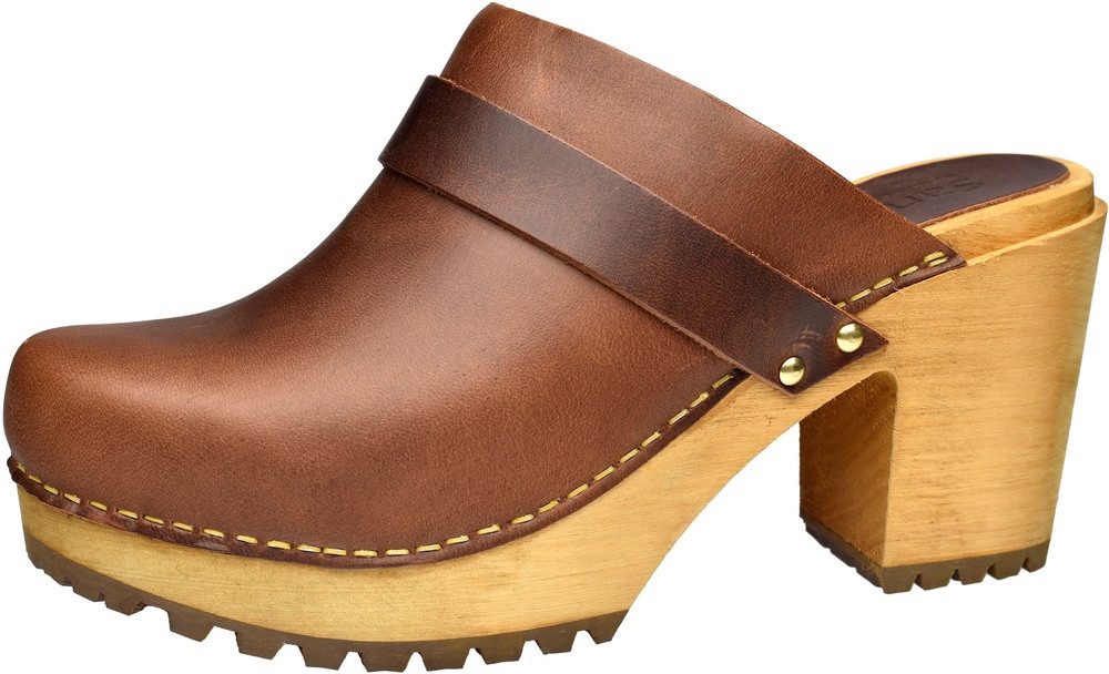 Wood-Peleni Chunk Open Clog