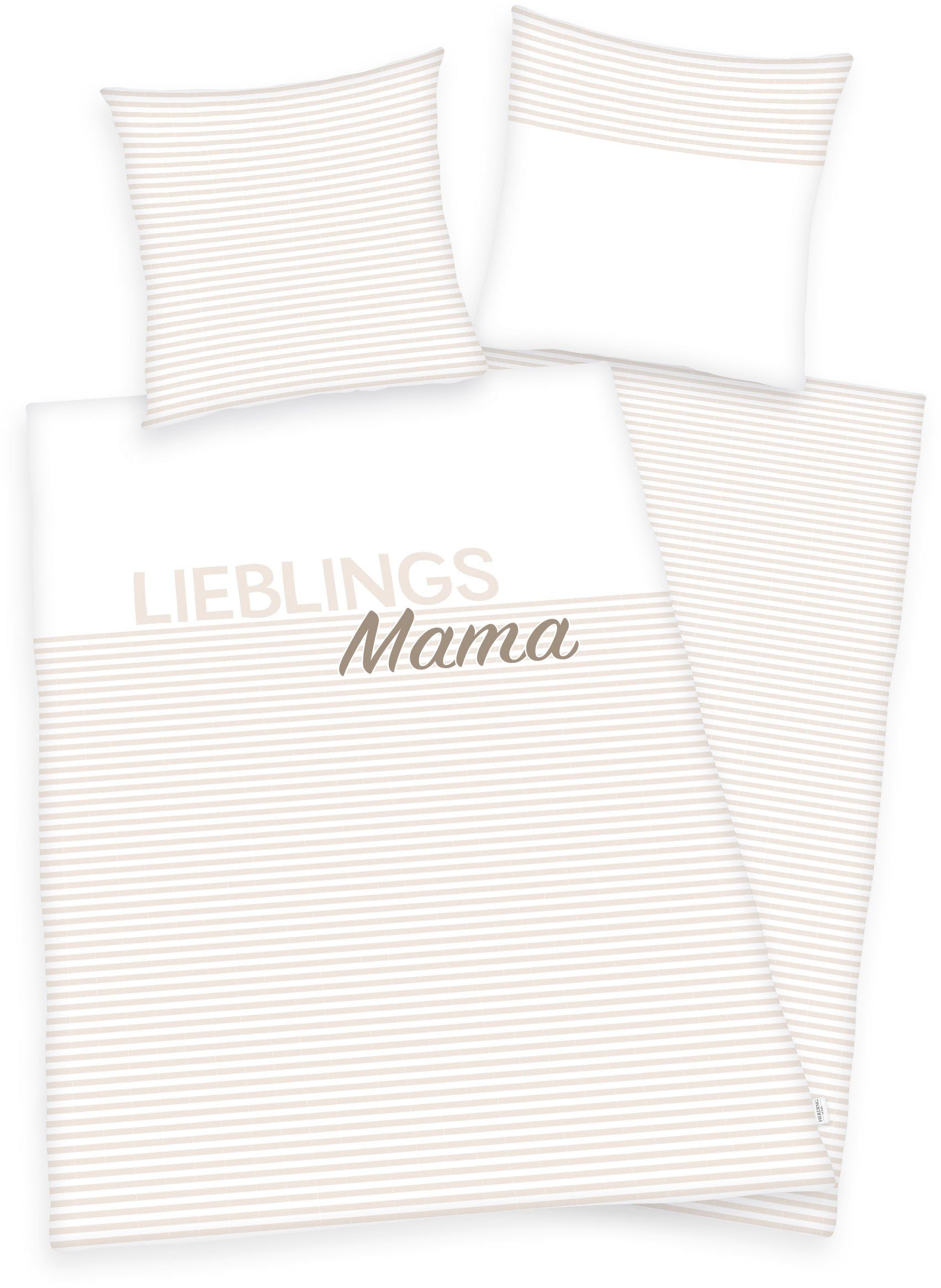 Herding Young Collection Wendebettwäsche Lieblingsmama, Renforcé, 2 teilig