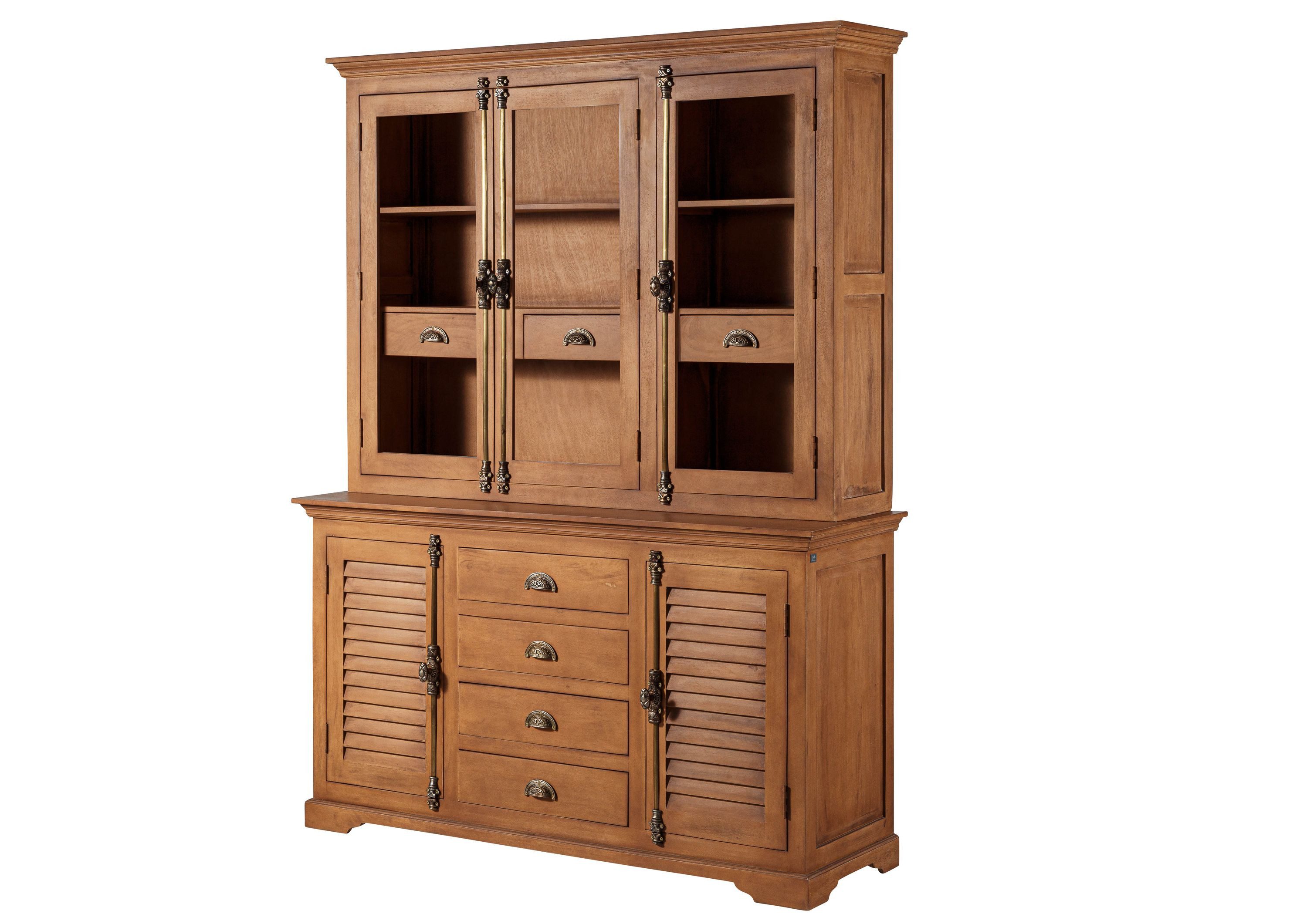 Massivmoebel24 Buffet TOULOUSE (Mango 160x50x210 beige geölt TOULOUSE #16) Mango 160x50x210 beige geölt TOULOUSE #16