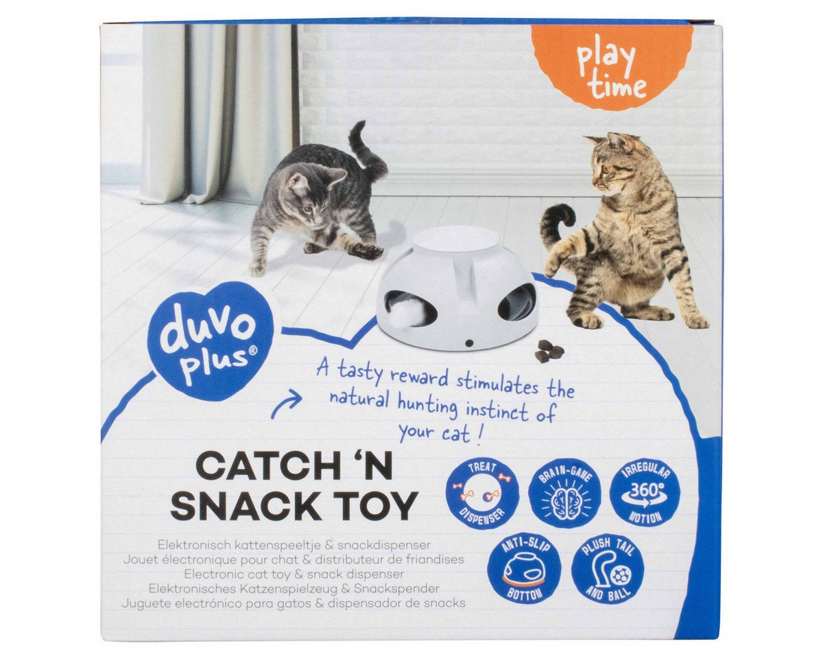 Thumbnail - DUVO+ Tier-Intelligenzspielzeug Katzenspielzeug Catch n Snack weiß