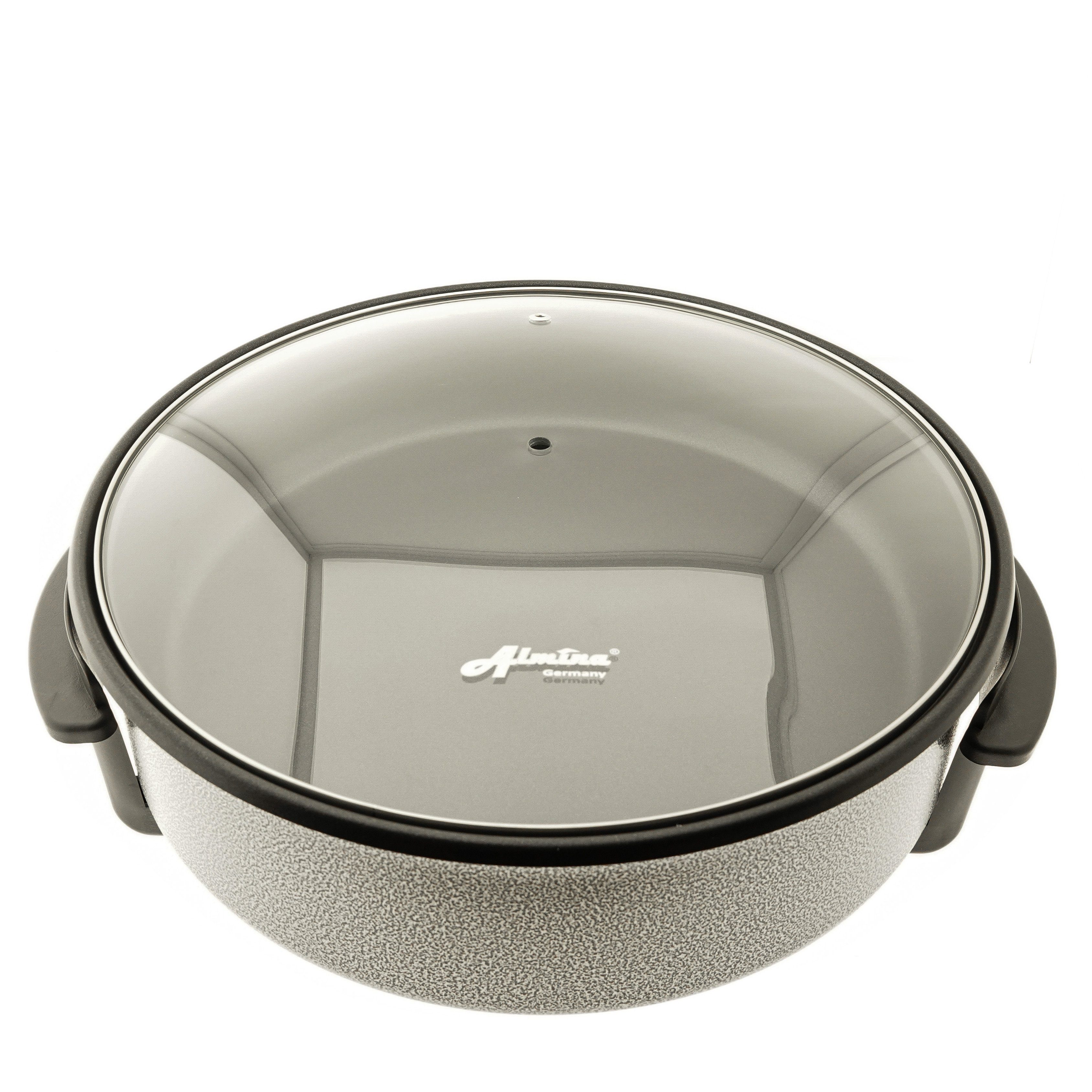 COFI 1453 Elektrische Pizzapfanne Partypfanne 36/42cm Antihaft Beschichtet 1500 Watt