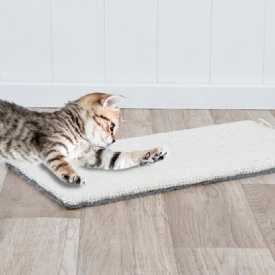 Kratzmatte Kratzmatte für Katzen - graues Plüsch 50 x 22cm