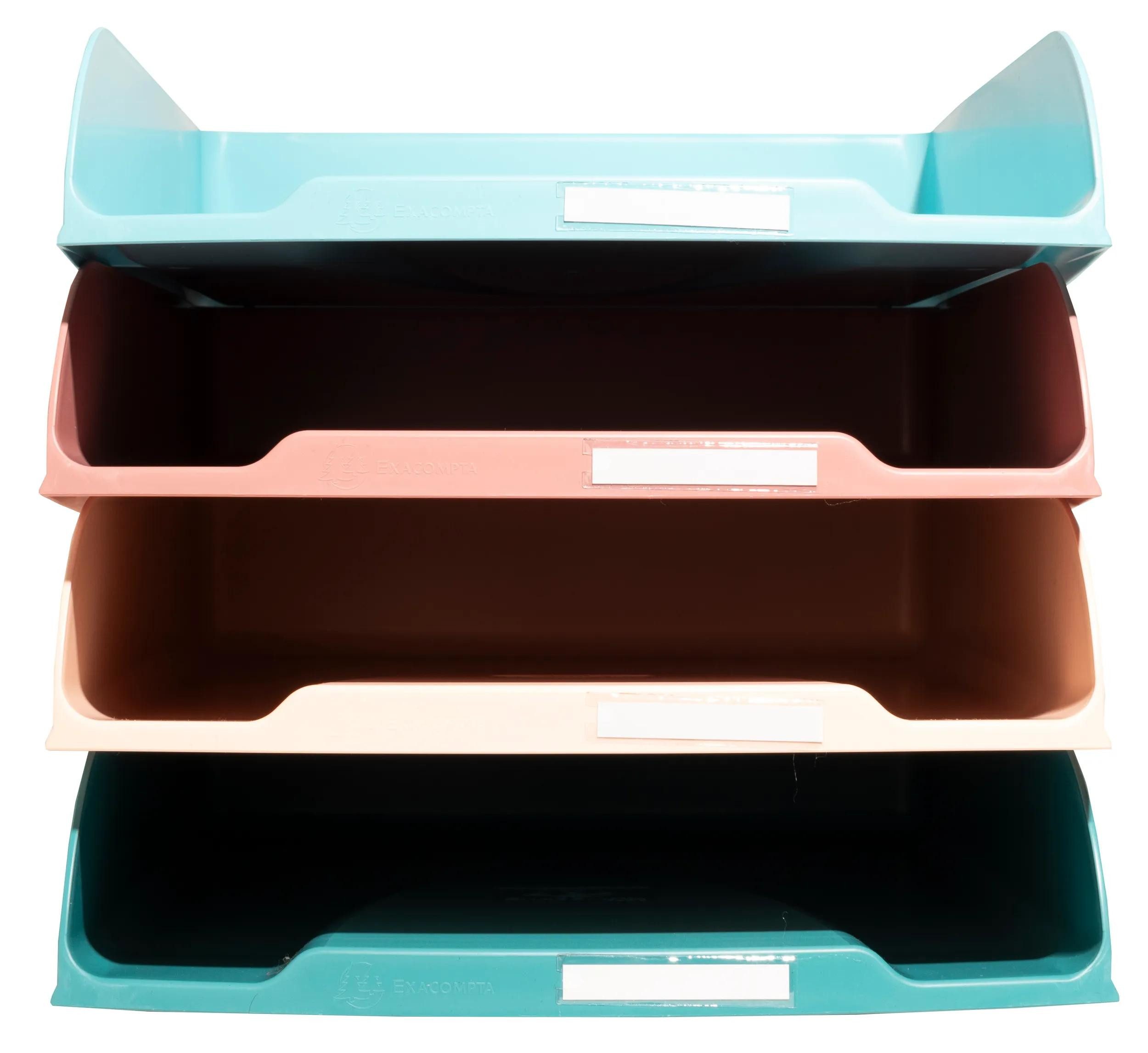 EXACOMPTA Briefablage Set mit 4 Briefablagen Combo Styli, Skandi - sortiert - 111606SETD, Briefkörbe