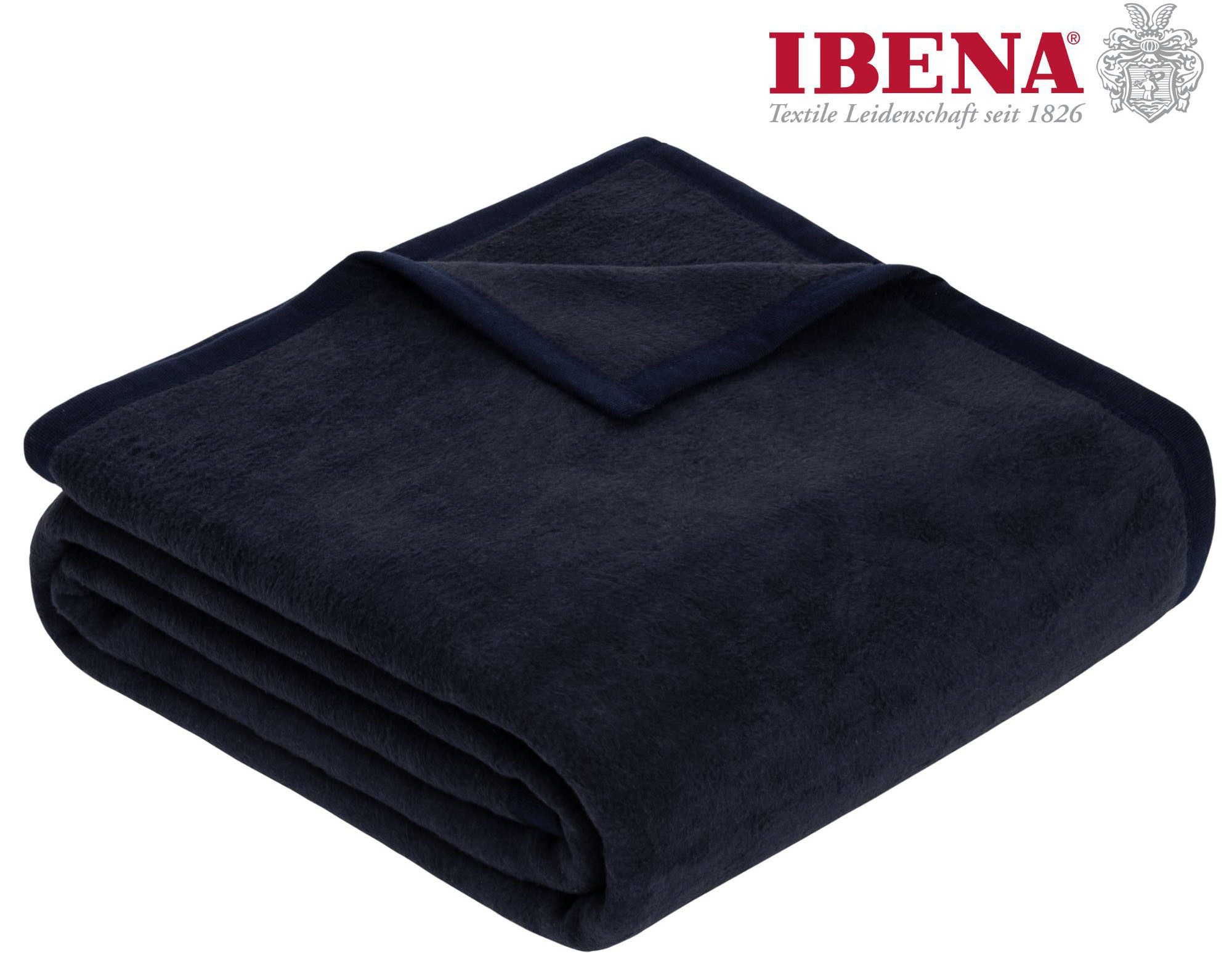 Wohndecke Luxus, IBENA, verschiedene größen, uni, kuscheldecke, premium, ma günstig online kaufen
