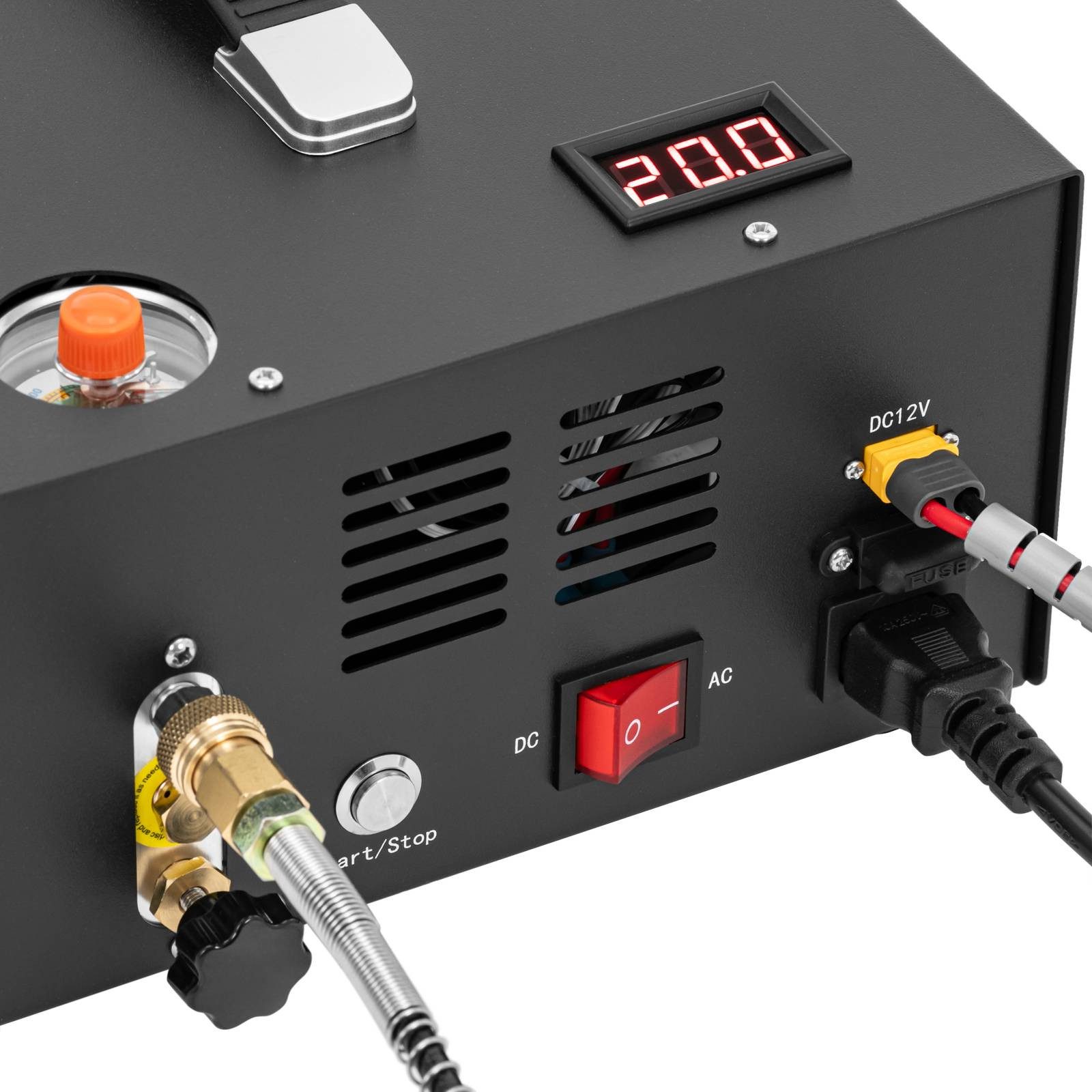 MSW Kompressor PCP-Kompressor kompakt 300 bar 12/220 V Auto-Stopp Tauchkompressor, 350 W