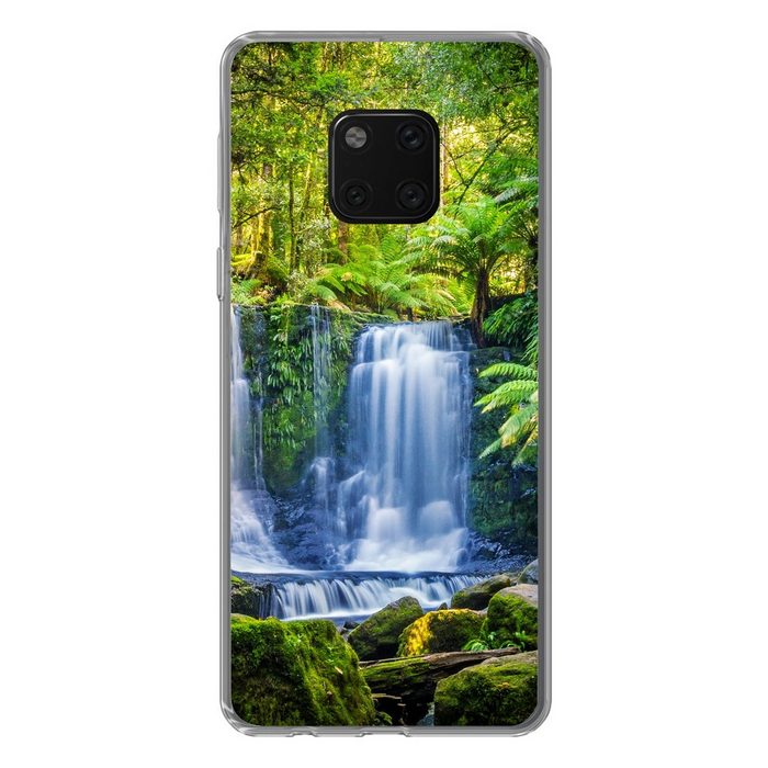 MuchoWow Handyhülle Dschungel - Wasserfall - Australien - Pflanzen - Natur Handyhülle Huawei Mate 20 Pro Handy Case Silikon Bumper Case