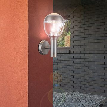 Globo Außen-Wandleuchte LED Edelstahl Außen-Lampe Wandleuchte IP44 Außen-Leuchte 34250