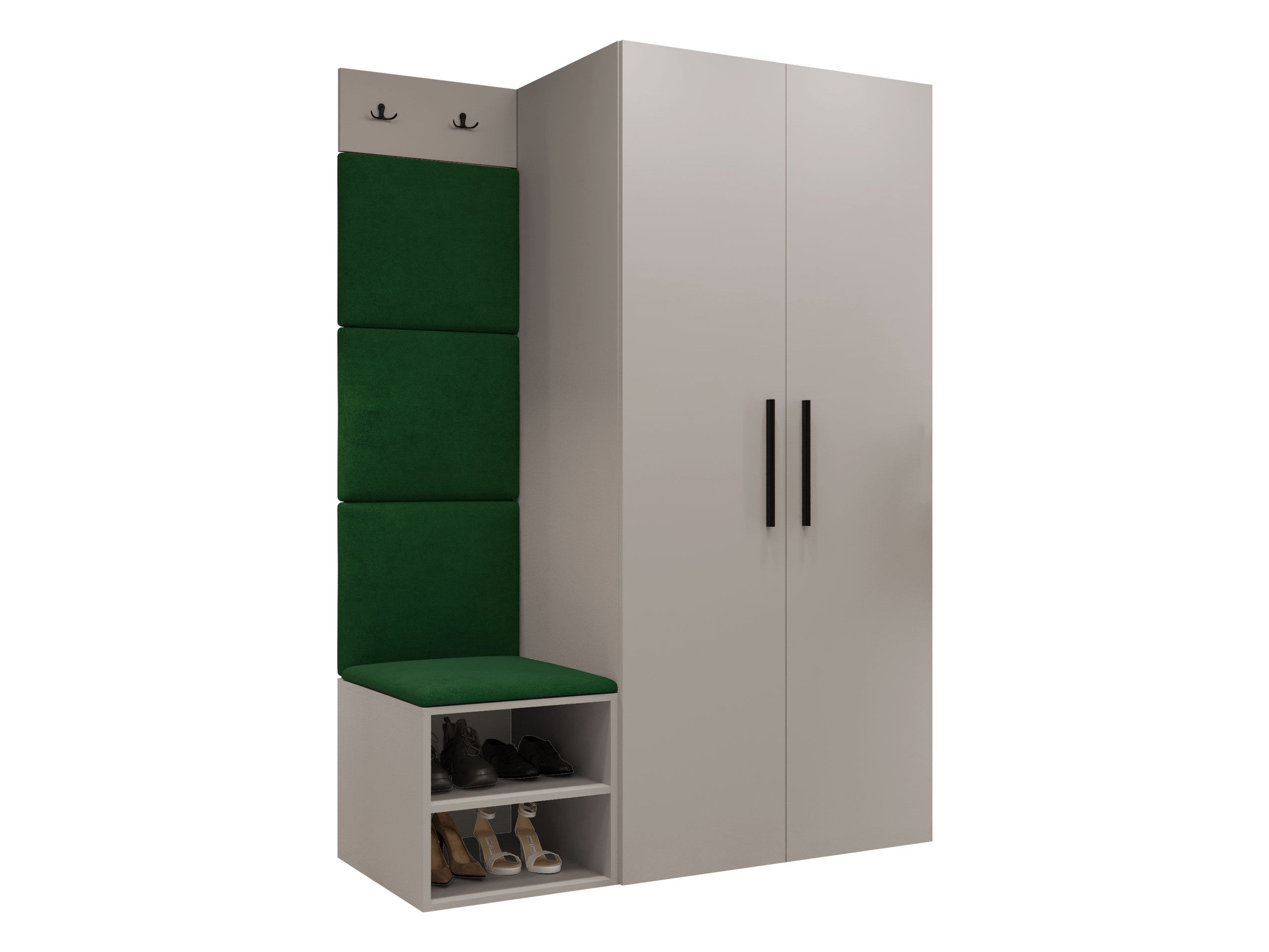 MIRJAN24 Garderoben-Set Medi IV, (Drehtürenschrank, Schuhschrank, günstig online kaufen