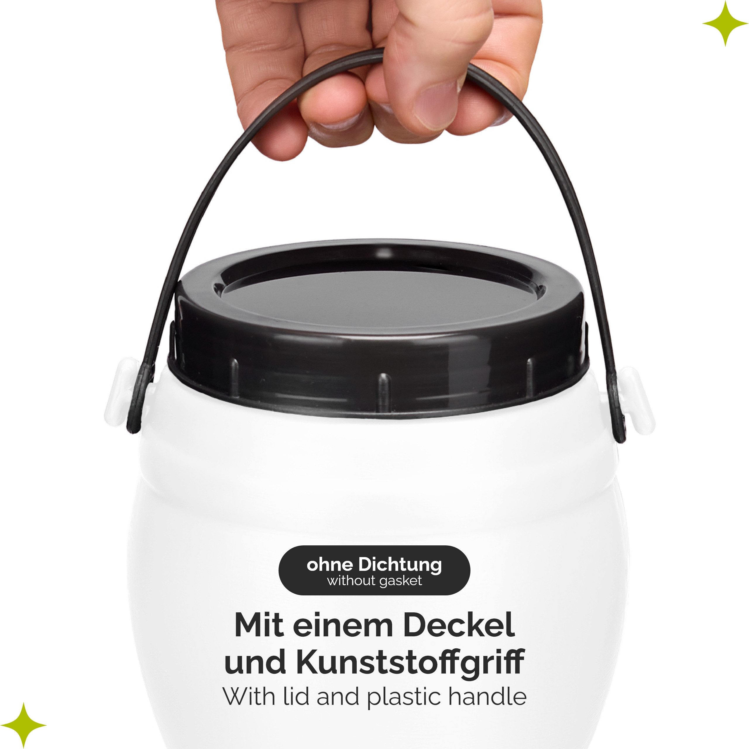 Garronda Regentonne Set Behälter BPA-frei Fass Wasser Aufbewahrung GD-0137, 1 l, (2-tlg), BPA-Frei