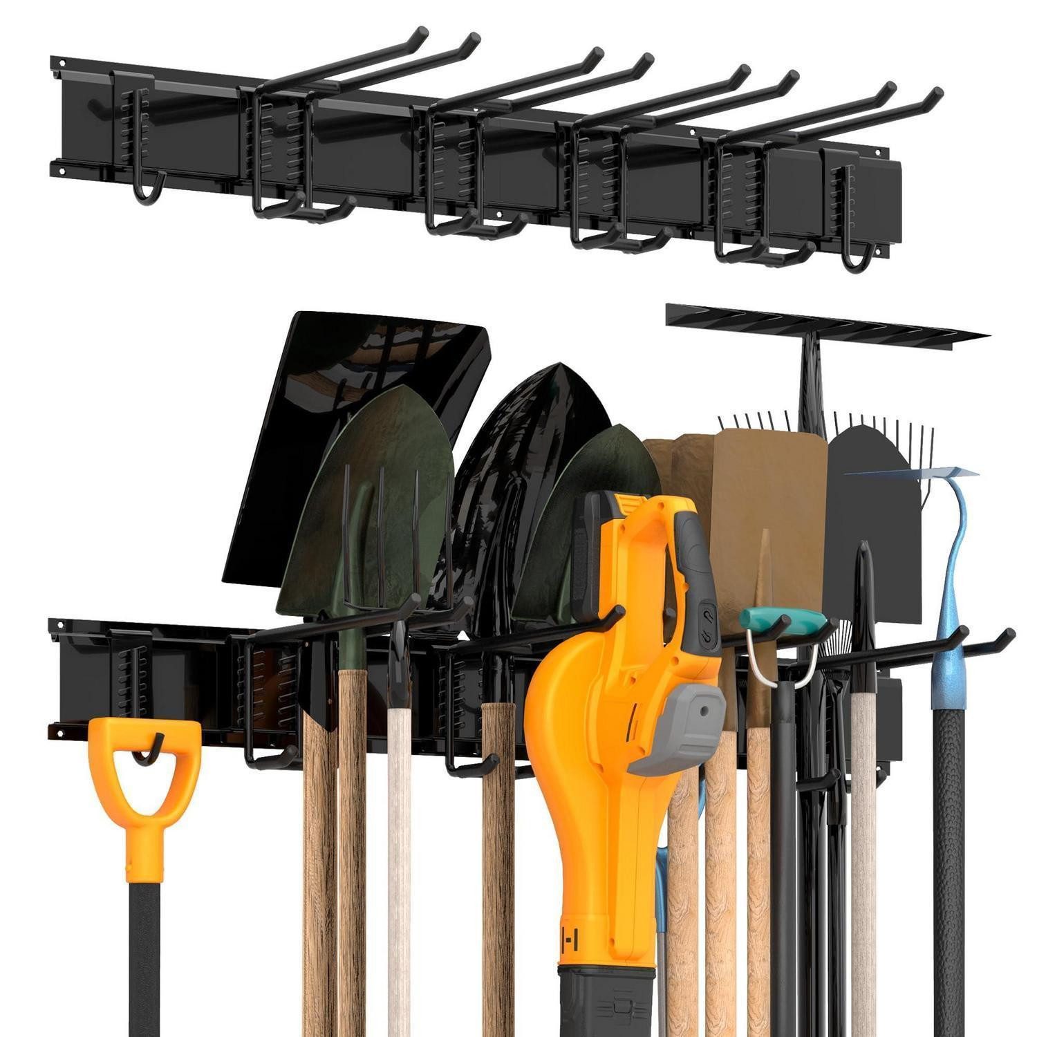 LuxusKollektion Wandregal Werkzeug-Wandregal 2 Schienen 6 Haken 136kg, 1-tlg.