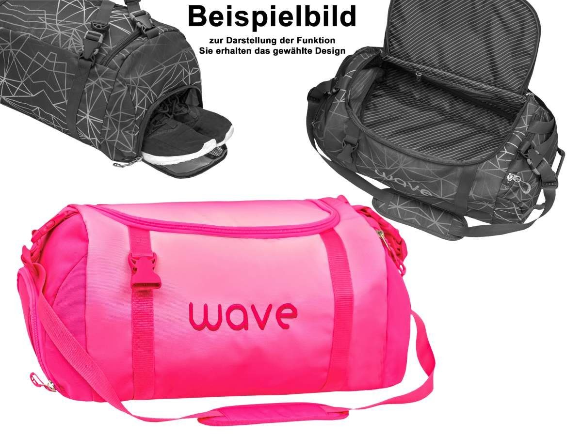 weiterführende Schultasche, mit Regenhülle Klasse, Wave Infinity, Schule, Ombre Pink ab Schulrucksack Light Set 5.