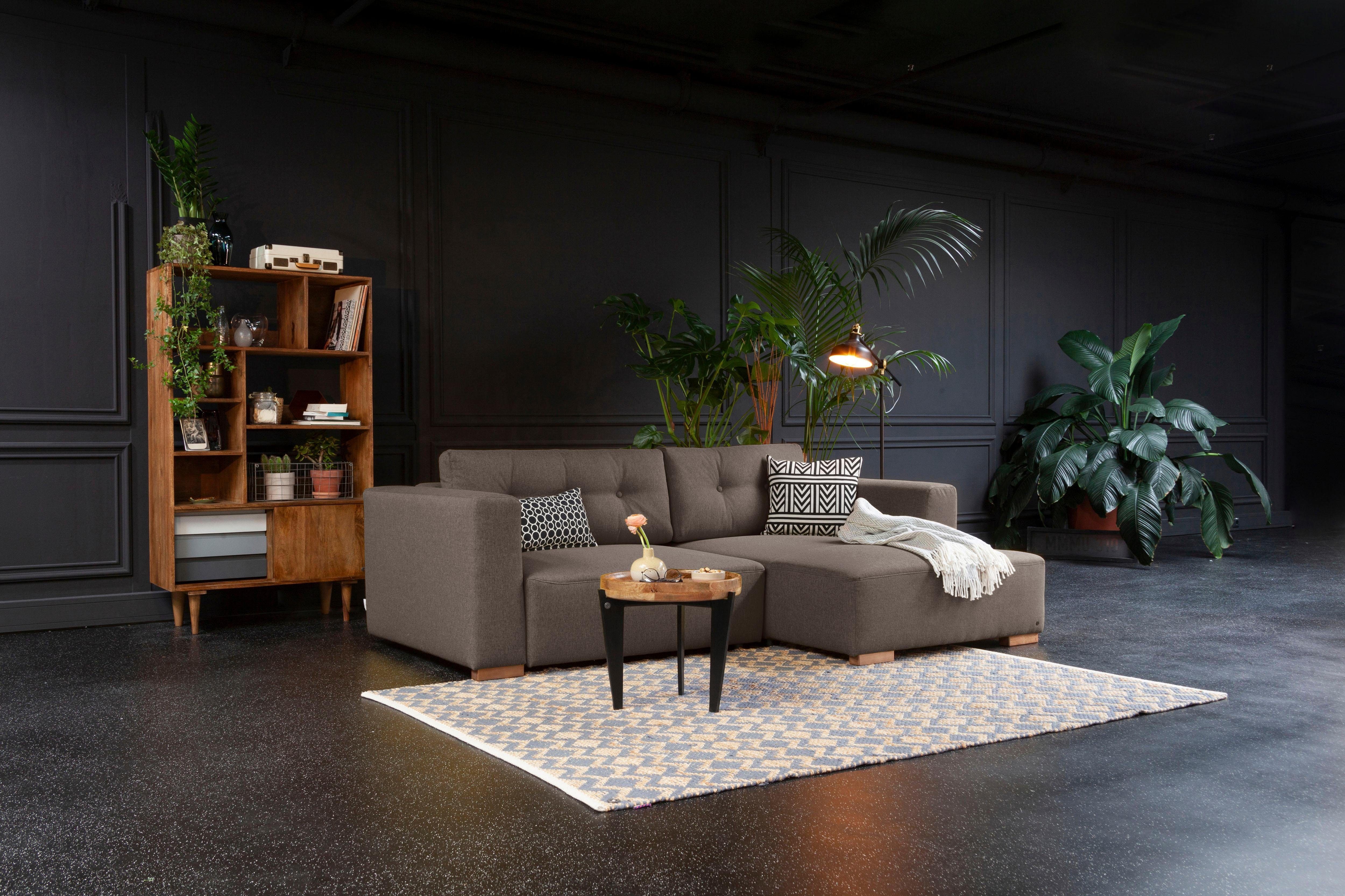 TOM TAILOR HOME Ecksofa HEAVEN mit COLORS CHIC wahlweise COLLECTION, der & S, Bettkasten Bettfunktion aus