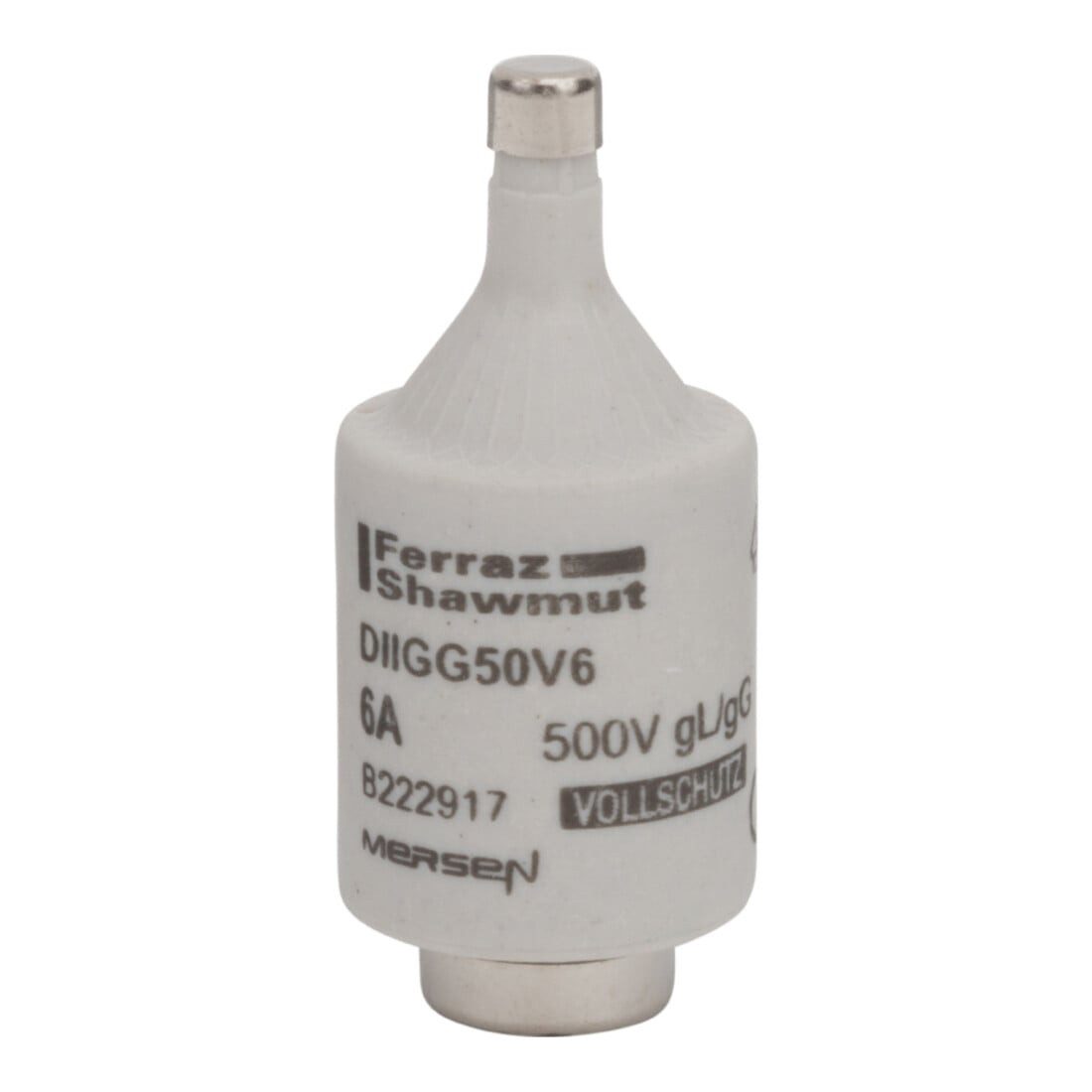 MERSEN Sicherungsmutter Mersen D-Sicherungseinsatz gG DII, 6A/AC500 DIIGG50V6