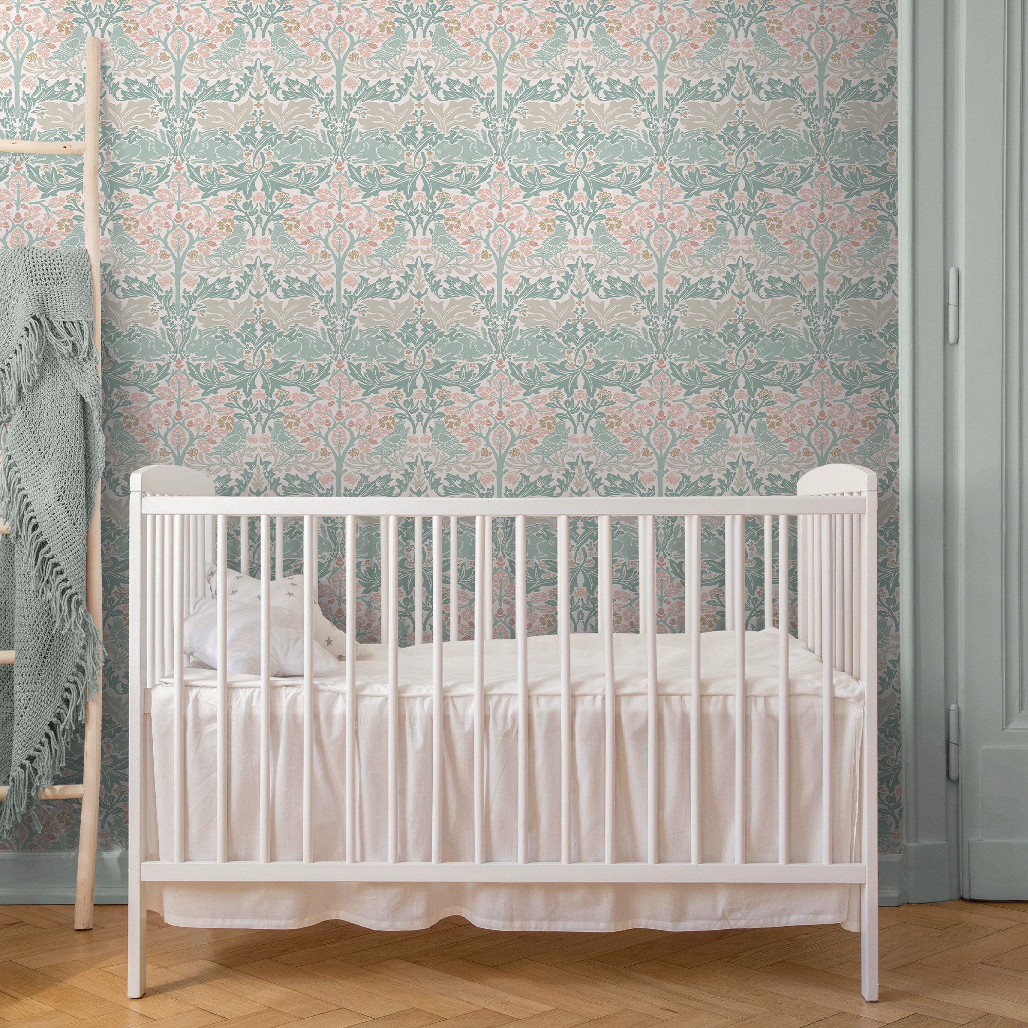 WILLIAM MORRIS AT HOME Vliestapete Brother Rabbit, glatt, Motiv, (1 St), Design Tapeten