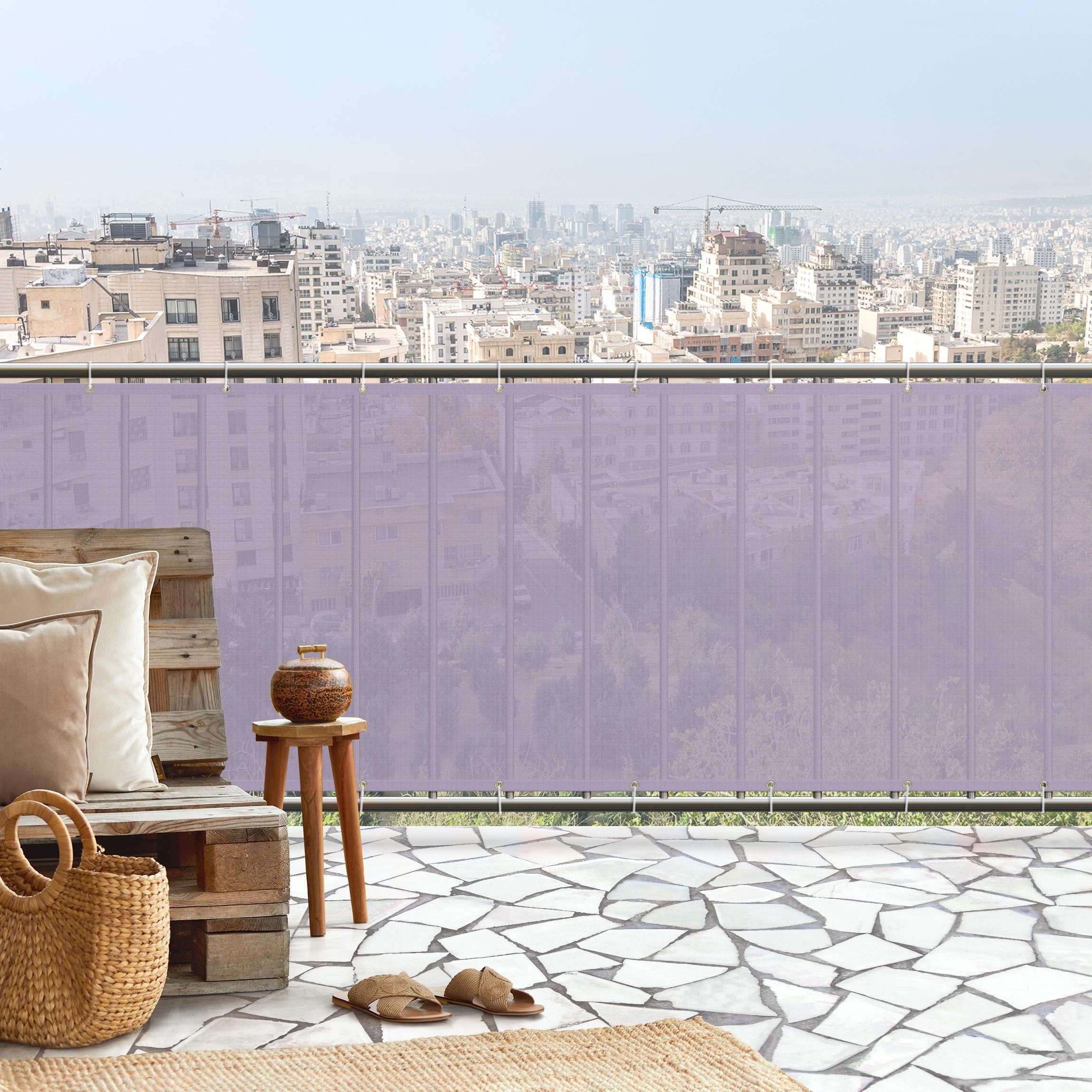 Bilderdepot24 Balkonsichtschutz Sichtschutz Balkon Einfarbig Modern günstig online kaufen