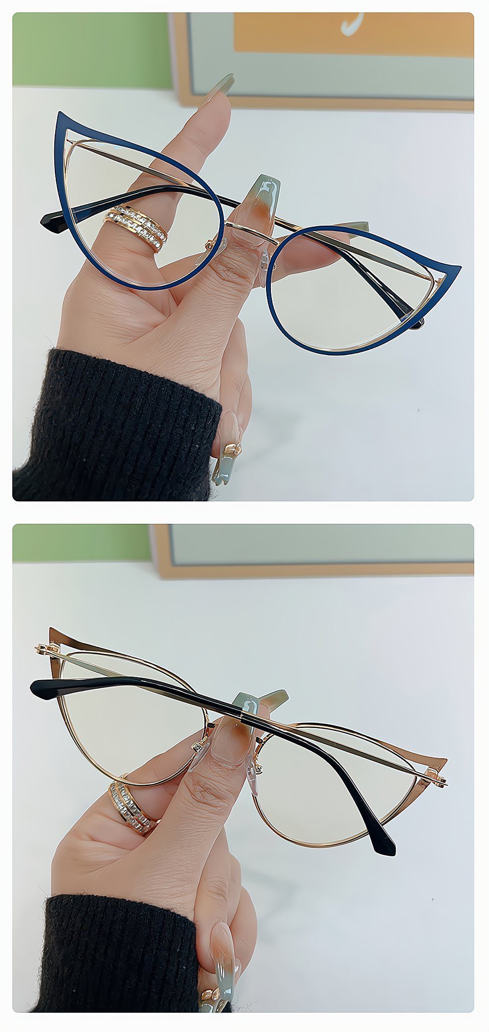 PACIEA Brille Anti blaue Bürobrille Spielbrille Lichtbrille