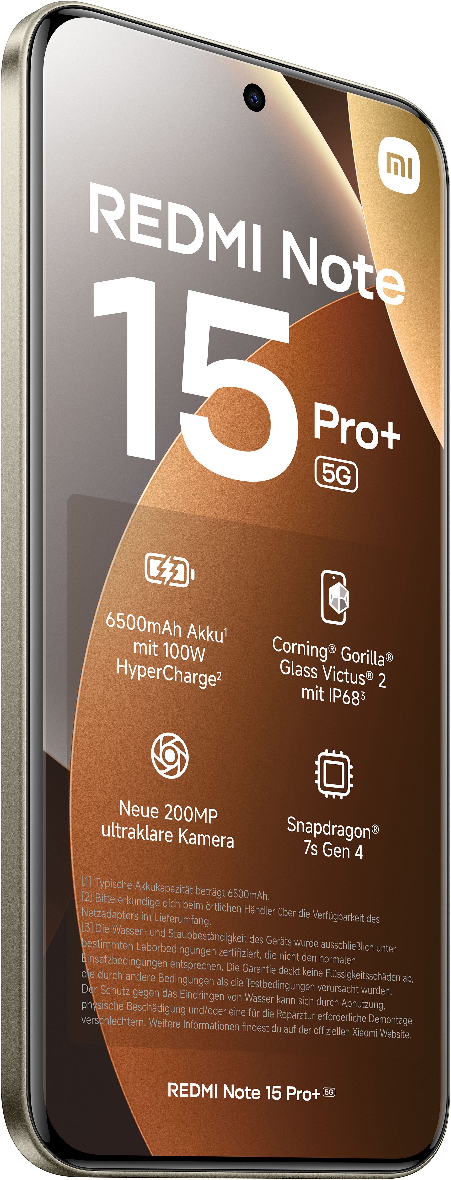 Xiaomi Redmi Note 15 Pro+ 5G 8+256 Smartphone (17,34 cm/6,83 Zoll, 256 GB Speicherplatz, 200 MP Kamera)