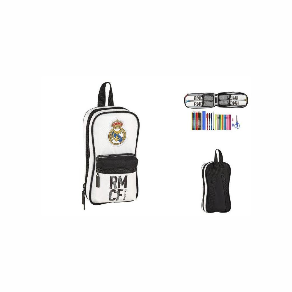 CF 33 Federtasche Schlamperrolle Real Madrid Schwarz Rucksack Weiß Stücke Federtasche Real Madrid