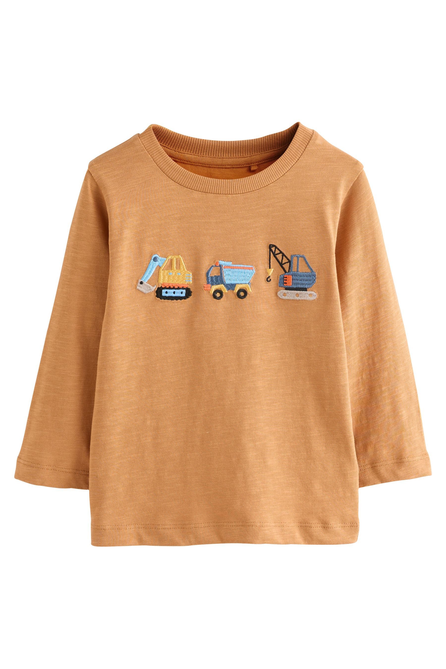 Next Langarmshirt Langärmeliges Shirt mit Applikation günstig online kaufen