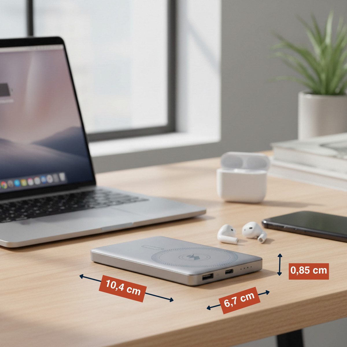 Grundig Grundig Kabellose Powerbank 5000mAh - Power Bank Mini 15W Powerbank