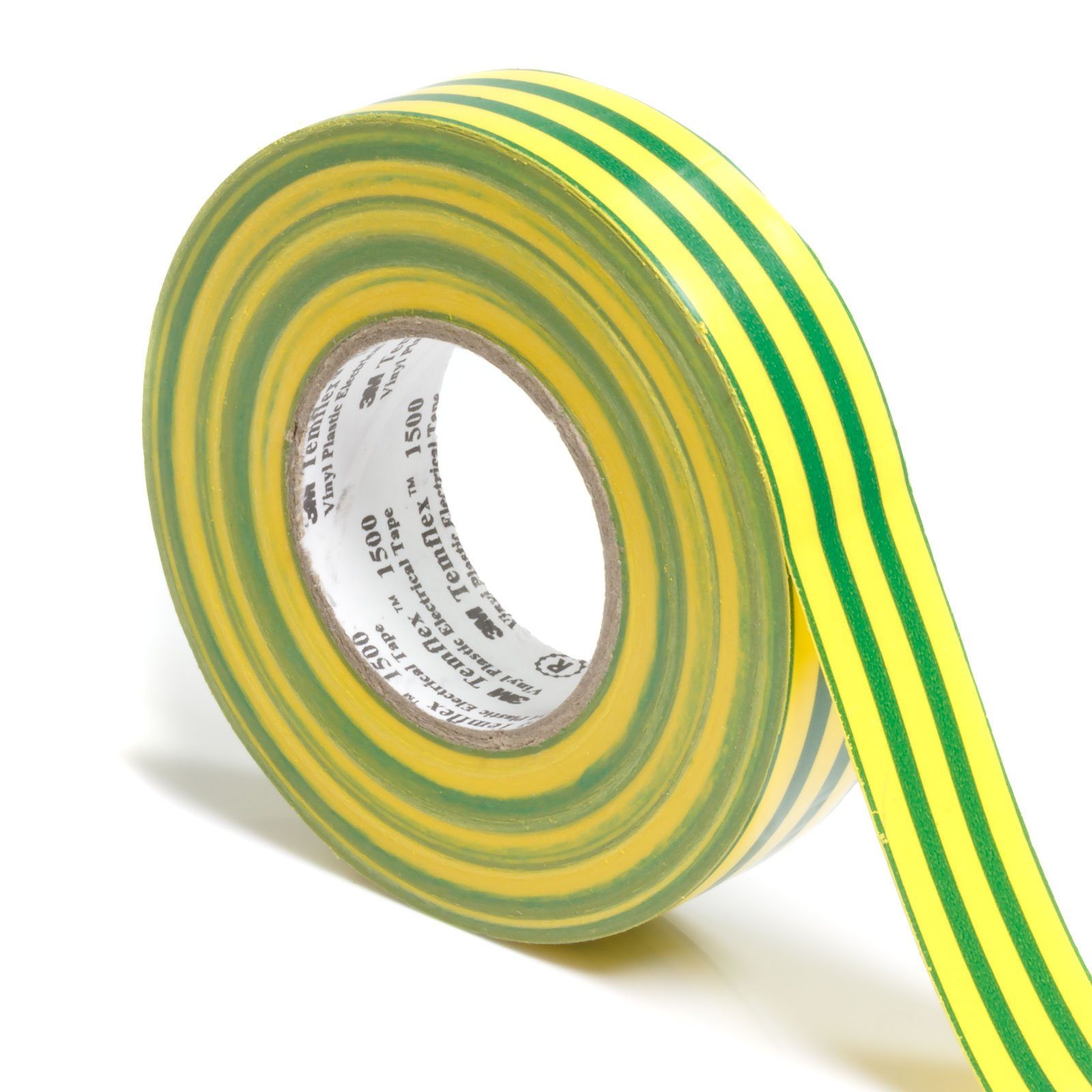 3M Isolierband Isolierband 3M Temflex 1500 PVC VDE für Kabel & Elektro (1-St) gelb-grün