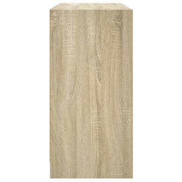 vidaXL Sideboard Sideboard Sonoma-Eiche 102x37x75,5 cm Spanplatte Glas Vitrine