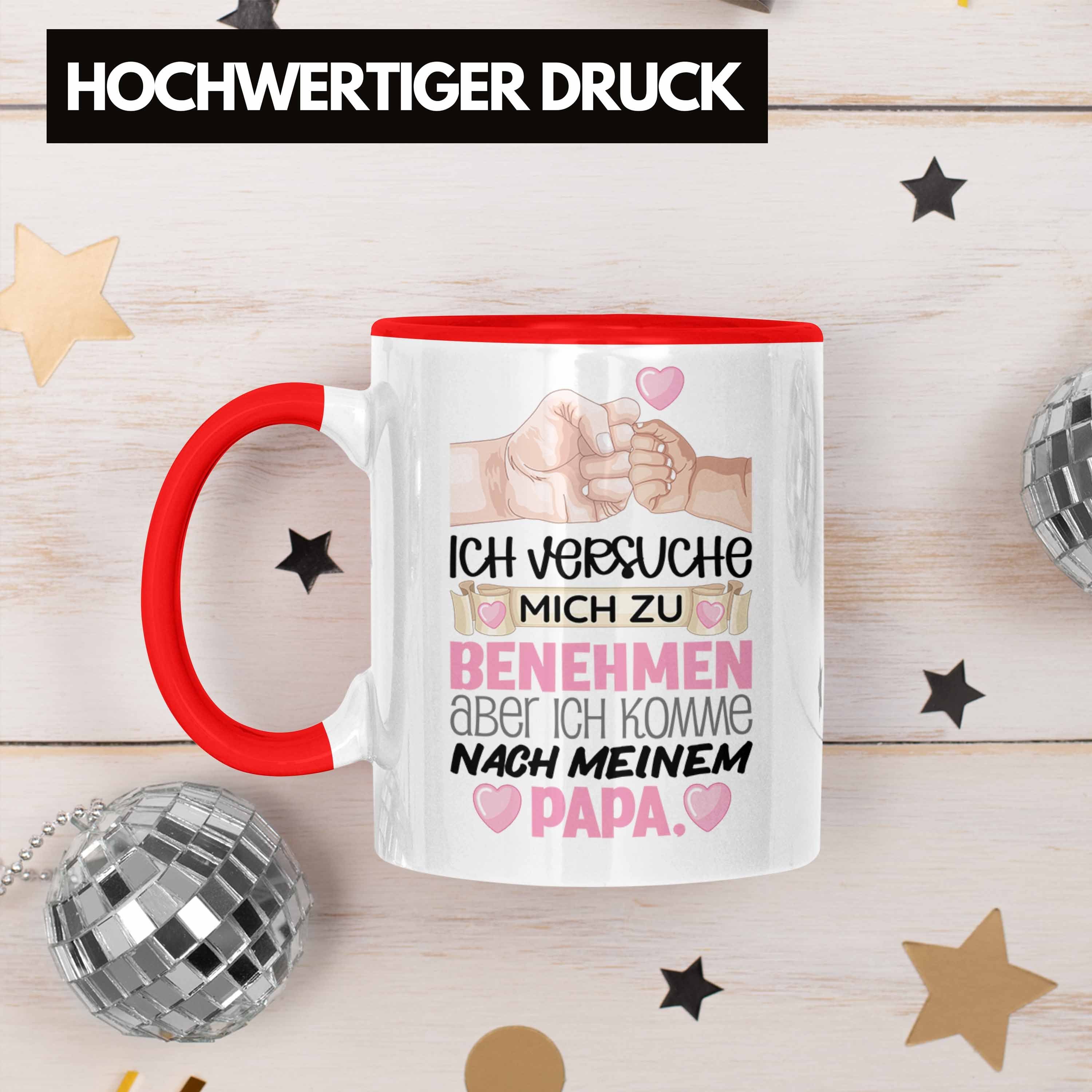 Trendation Tasse Ich Versuche Tasse Lustiger Benehmen Zu Rot Mich Papa Geschenk Tochter für