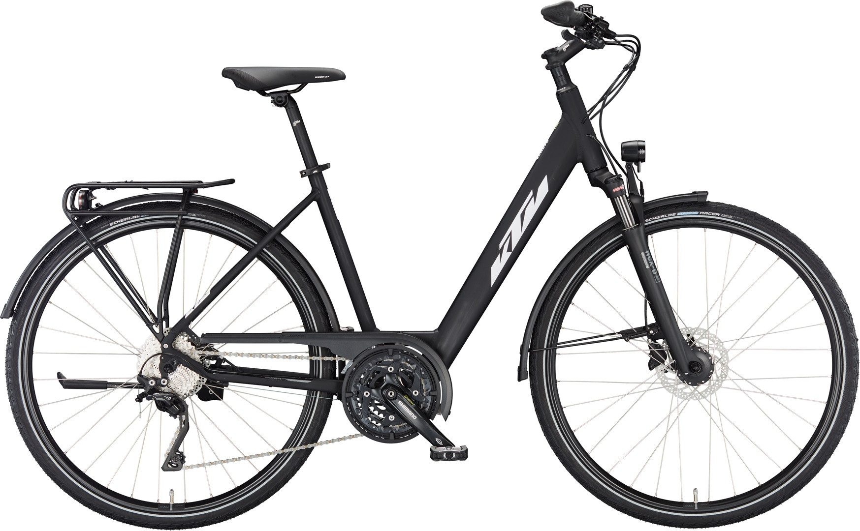 KTM Trekkingrad KTM Veneto Light Disc Damen schwarz 2024, 30 Gang Shimano Deore XT T8000-10 SGS shadow, Kettenschaltung