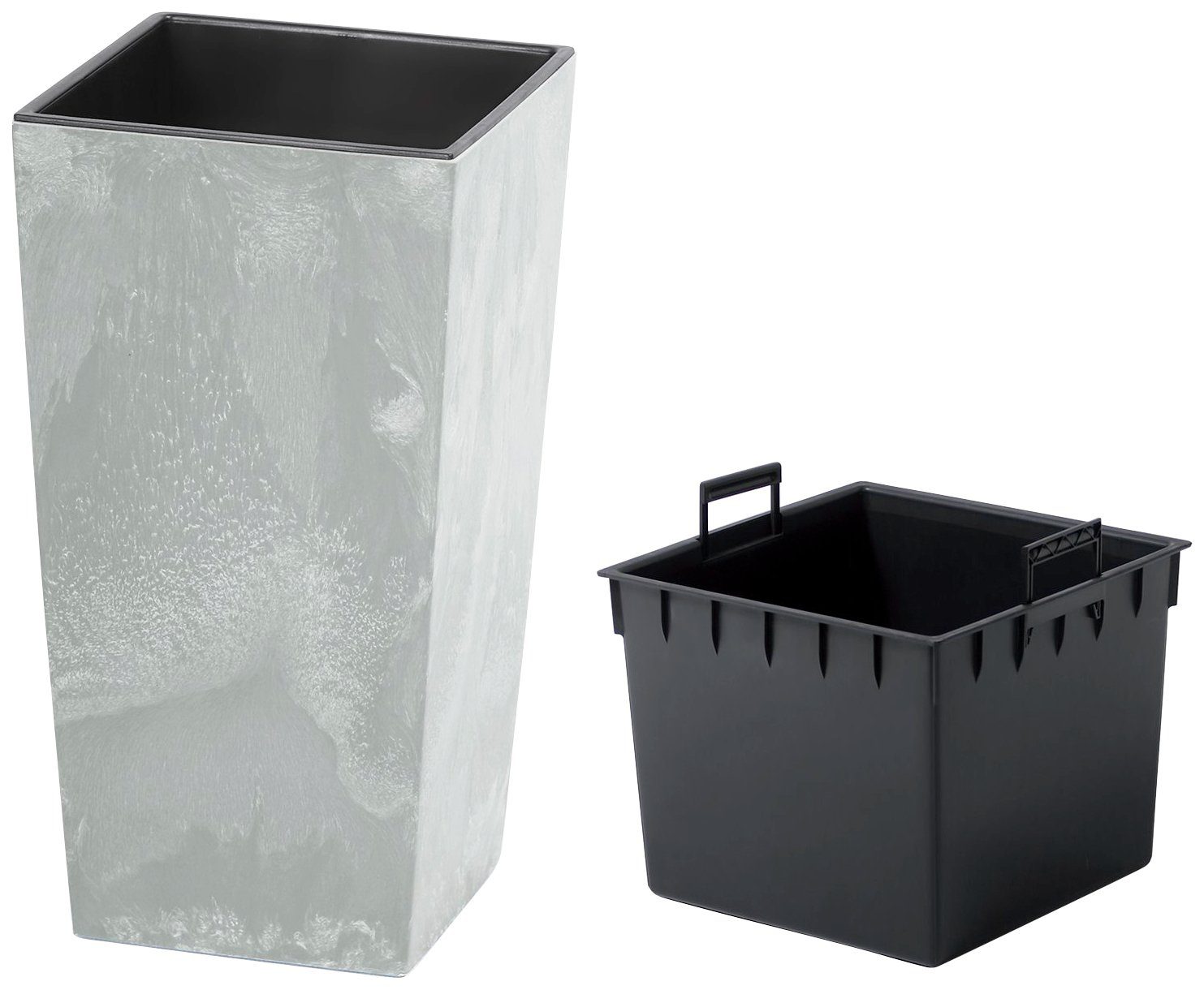 Prosperplast Pflanzkübel Urbi Square Beton, BxTxH: 32,5x32,5x61 cm günstig online kaufen