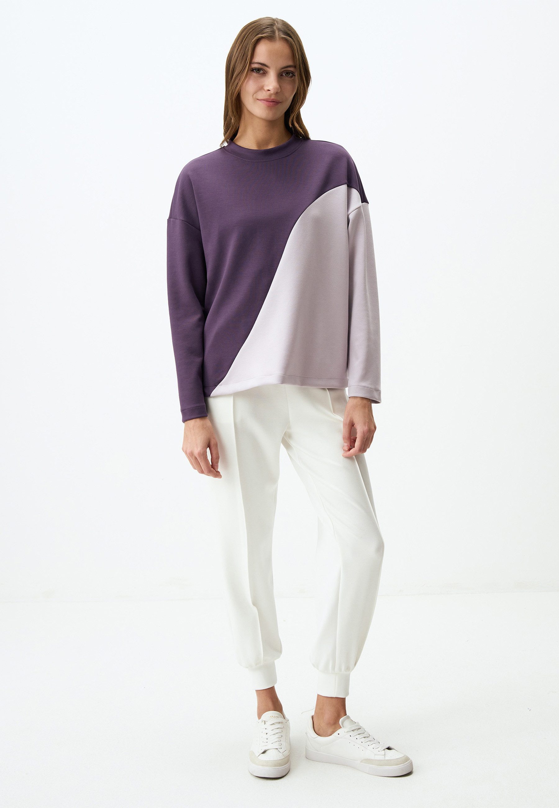 Jimmy Key Sweatshirt Rundhals-Sweatshirt Aus Modal-Strick günstig online kaufen