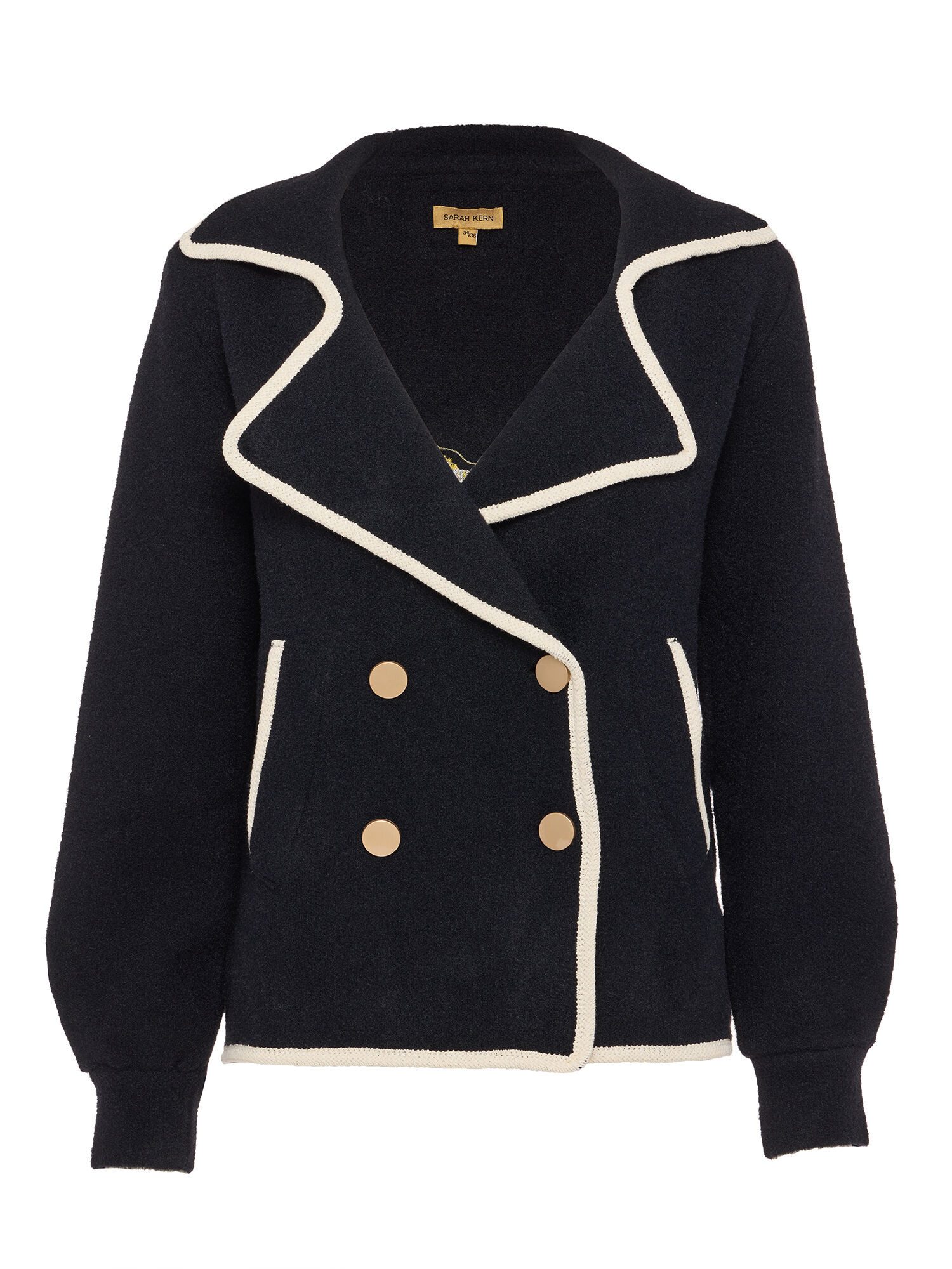 Jackenblazer Strickblazer figurumspielend