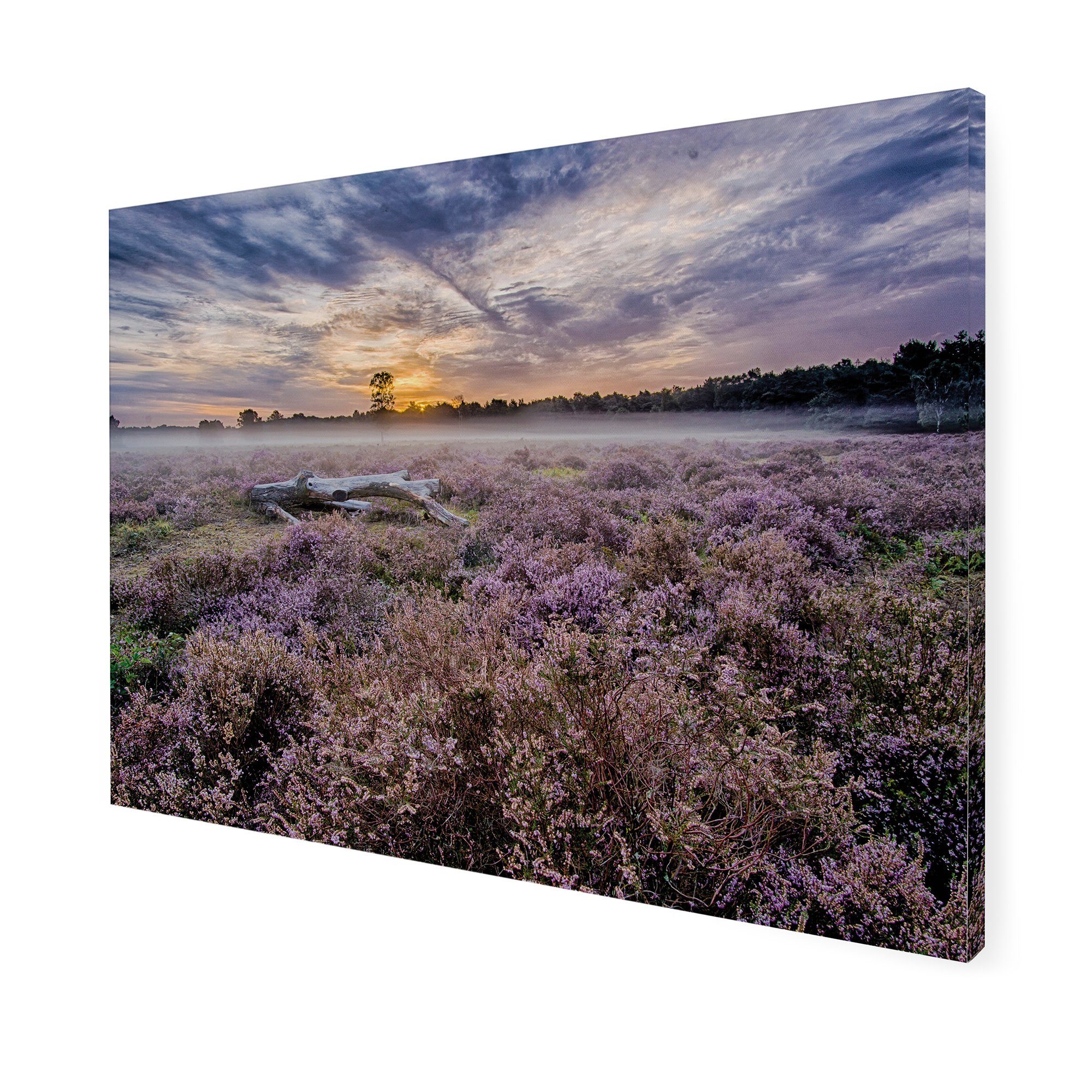 50x70cm, the for (1 home Lavendel Outdoor Leinwandbild St) Art