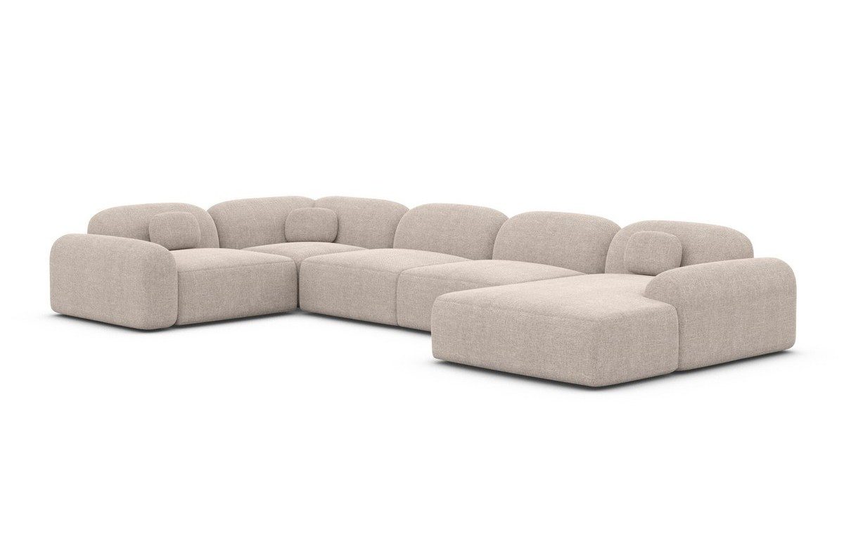 Sofa Dreams Wohnlandschaft Barcelona U Form Stoffsofa 6-Sitzer, Lounge Couc günstig online kaufen