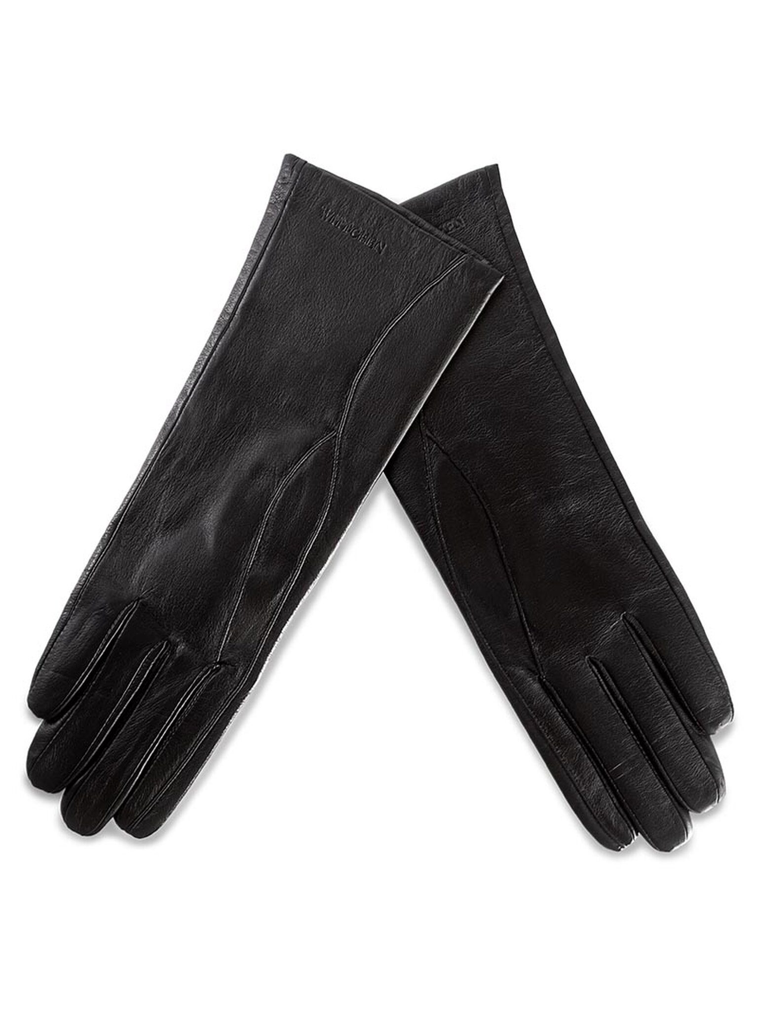 Lederhandschuhe Damenhandschuhe 39-6L-225-1 Schwarz