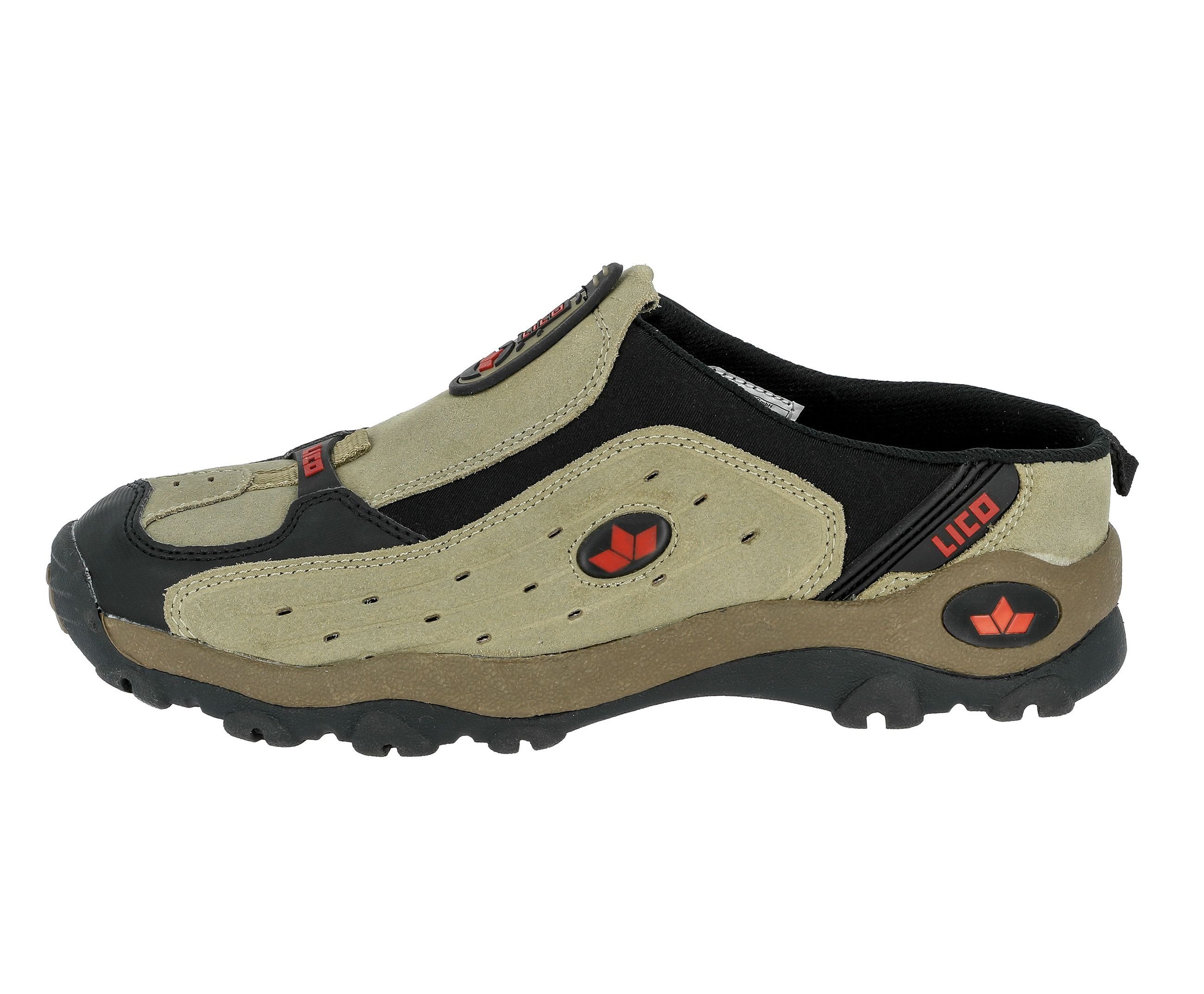 Lico Storm heren Slippers, Bruin/zwart/rood, 41 EU : Lico