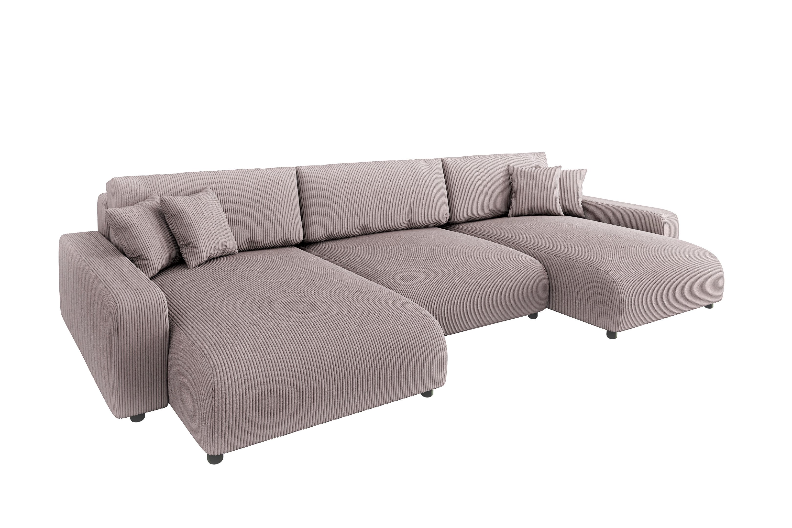 S-Style Möbel Wohnlandschaft Emma mit Schlaffunktion günstig online kaufen