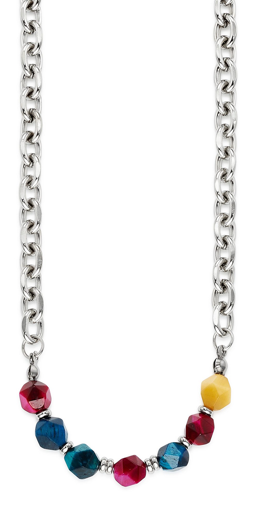 Aniston JEWELRY & WATCHES Edelstahlkette mit bunten Steinen, mit Naturstein