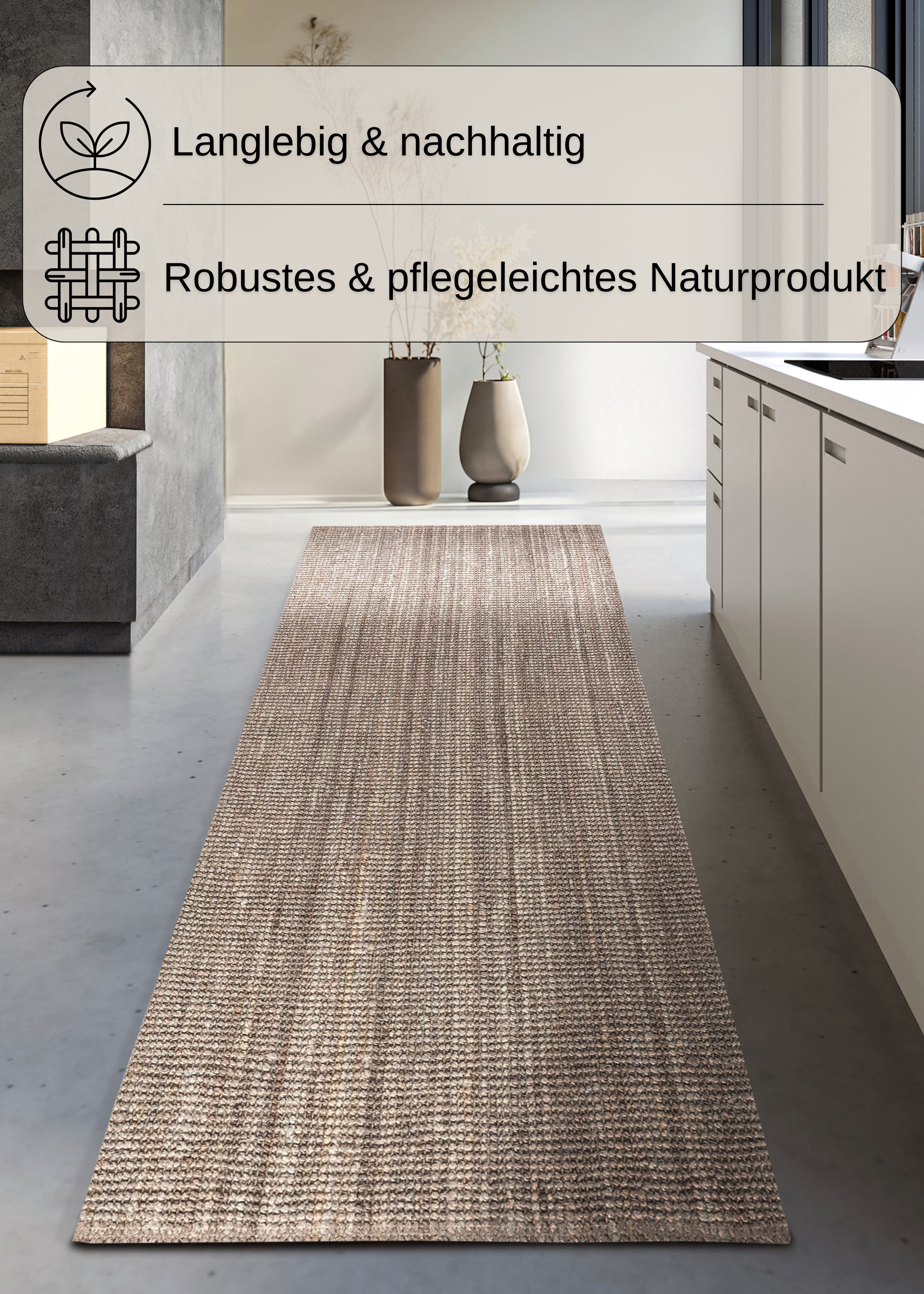 my home Teppich Avot Juteteppich, rechteckig, günstig online kaufen