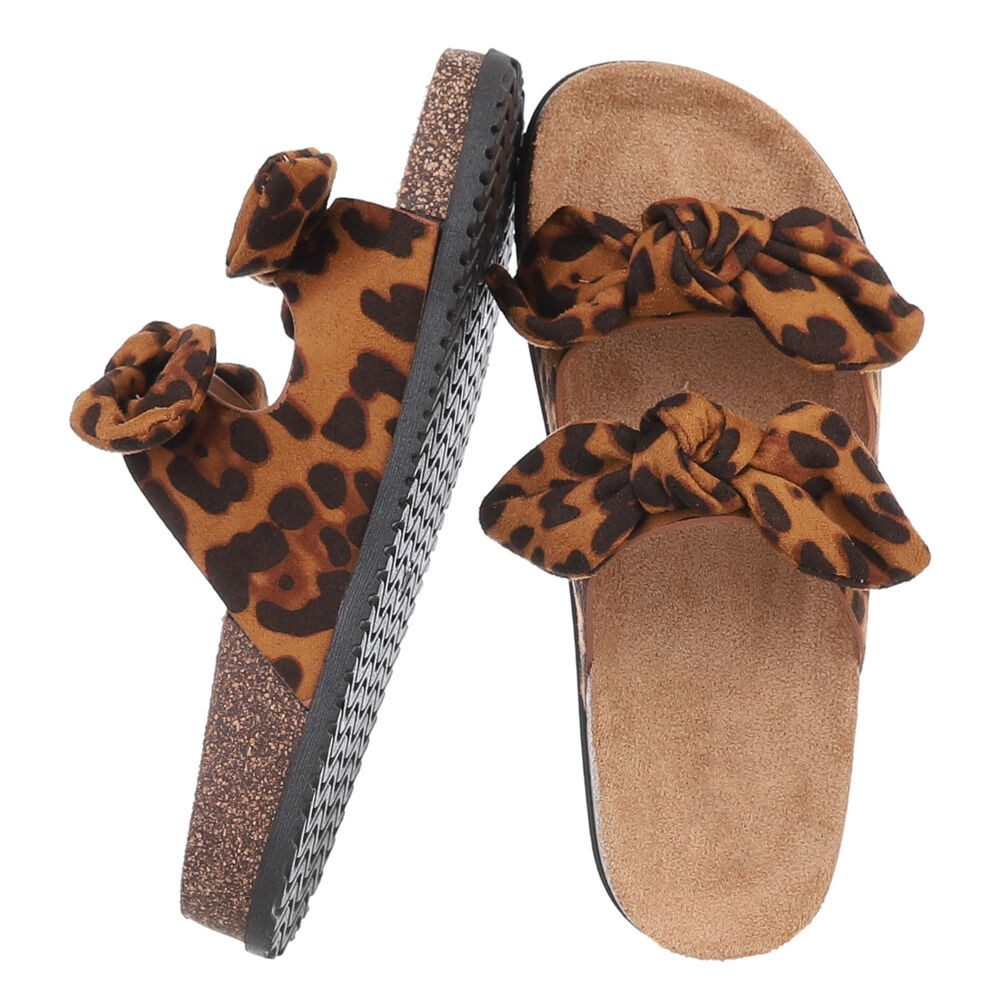 Ital-Design Bequeme Damen-Sandalen mit Bändern für den Sommer Pantolette (8 günstig online kaufen