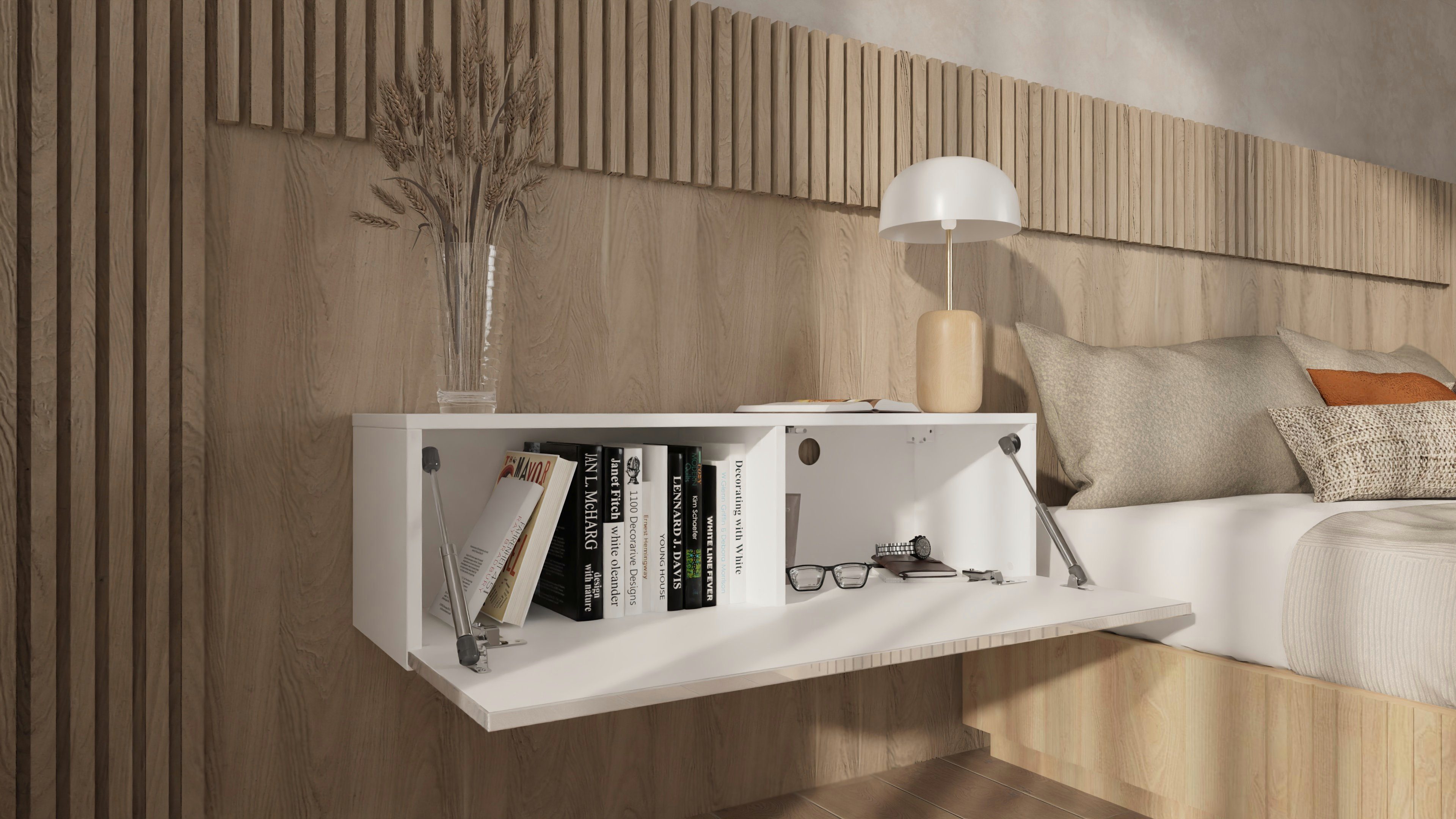 Platan Room Nachttisch, Wandschrank hängende Nachtkommode günstig online kaufen