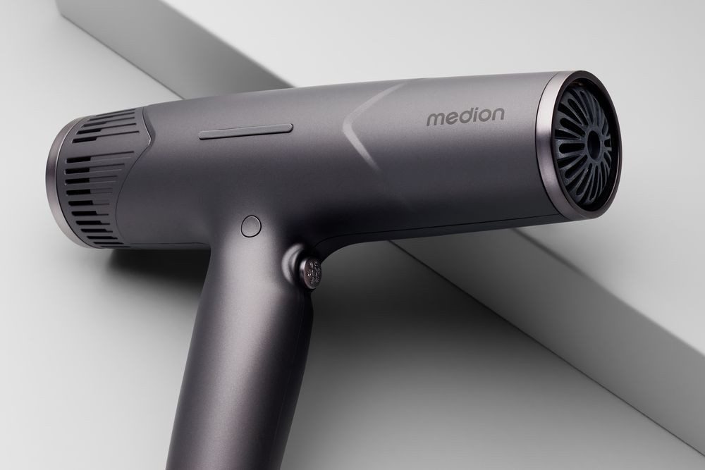Medion® Ionic-Haartrockner HD2 (MD19984), 1500 W, Selbstreinigungsfunktion, je 3 Temperatur- und Luftstromstufen