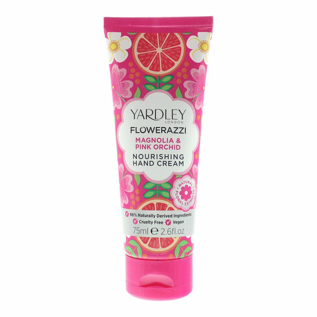 Yardley Nagelpflegecreme Flowerazzi Magnolia & Pink Orchid Hand Cream 75ml