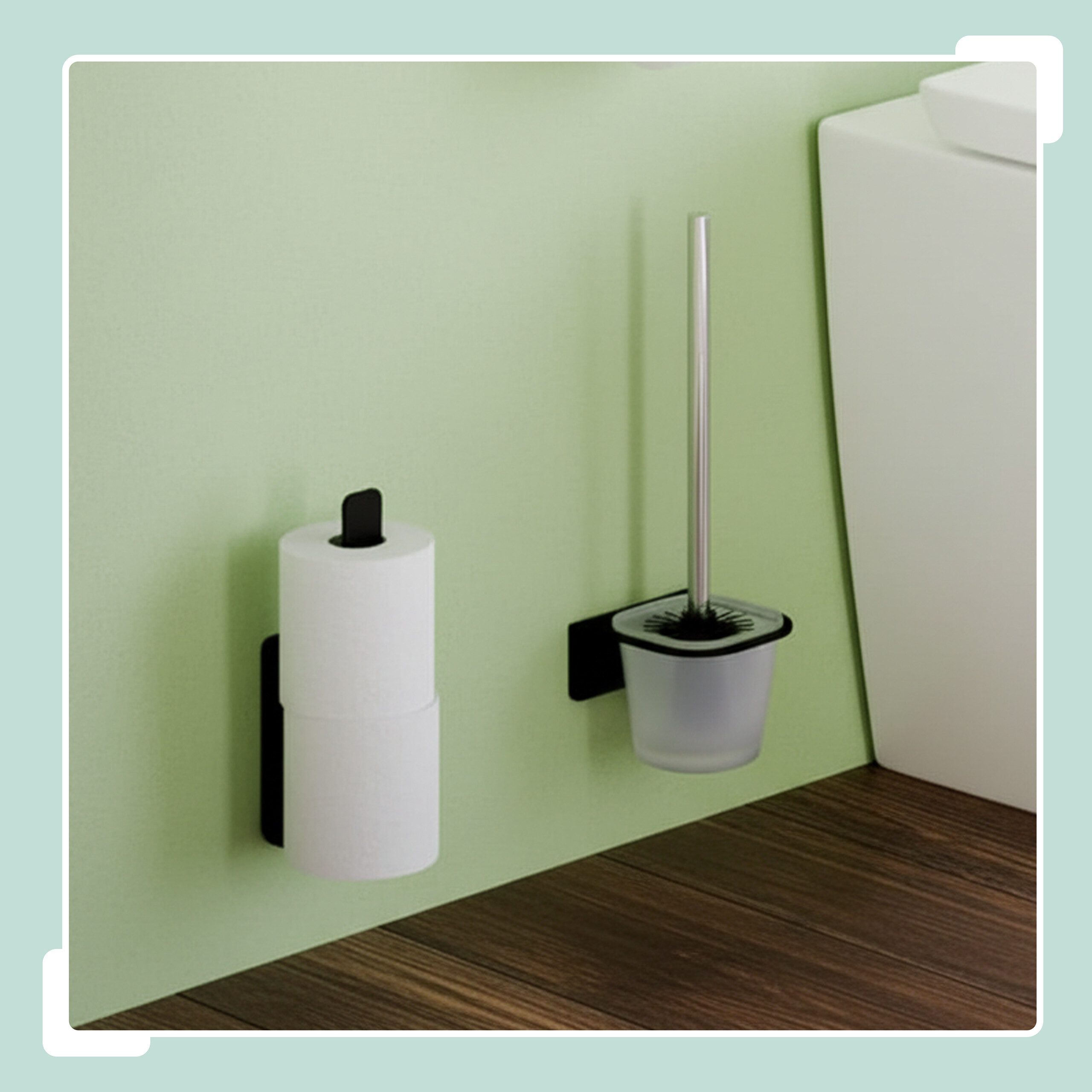 relaxdays Toilettenpapierhalter Selbstklebender Ersatzrollenhalter (1-St)