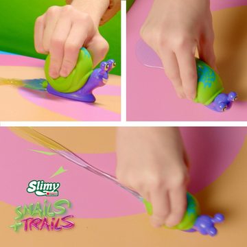 Slimy® Knete Snails + Trails (1-tlg), lustige Schnecken mit extra glitschigem Spielschleim