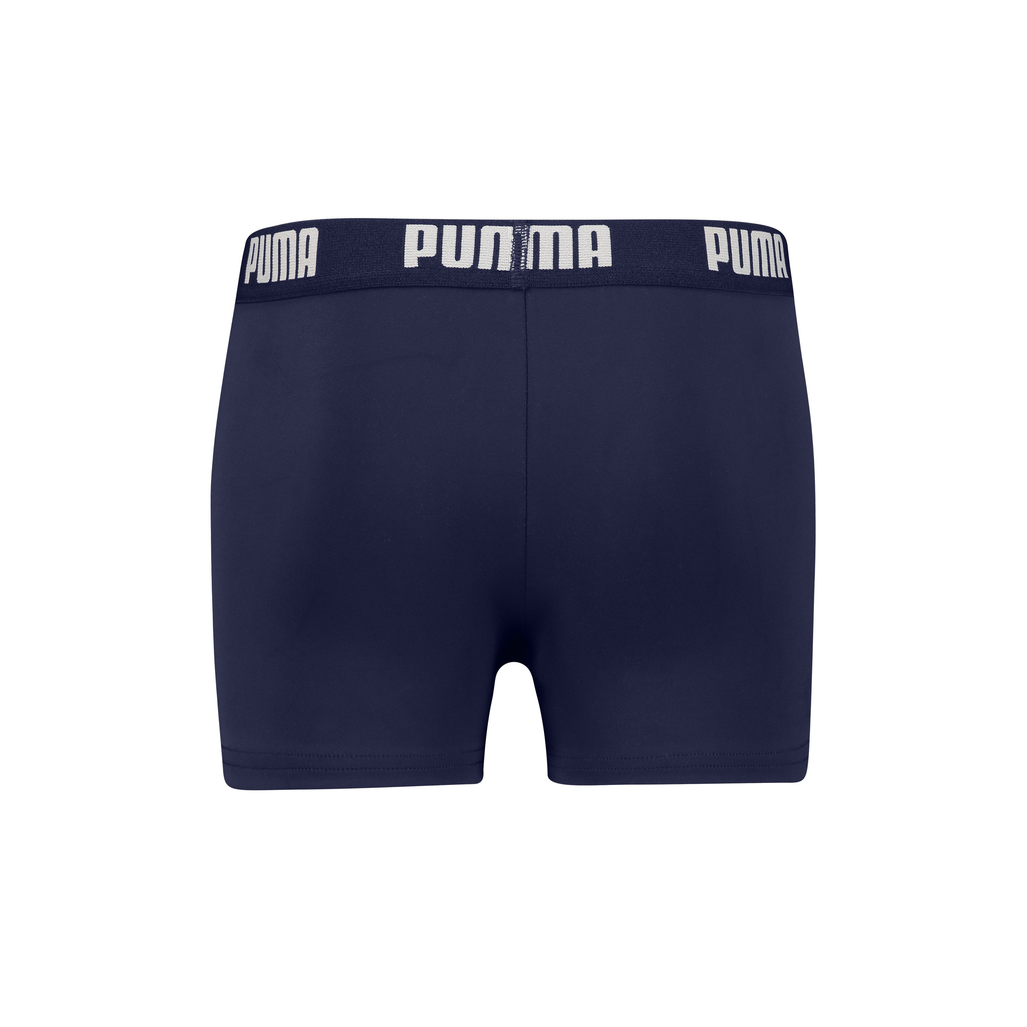 PUMA Badehose PUMA SWIM BOYS LOGO TRUNKS mit elastischem Bund, für Boys, Logoschriftzug