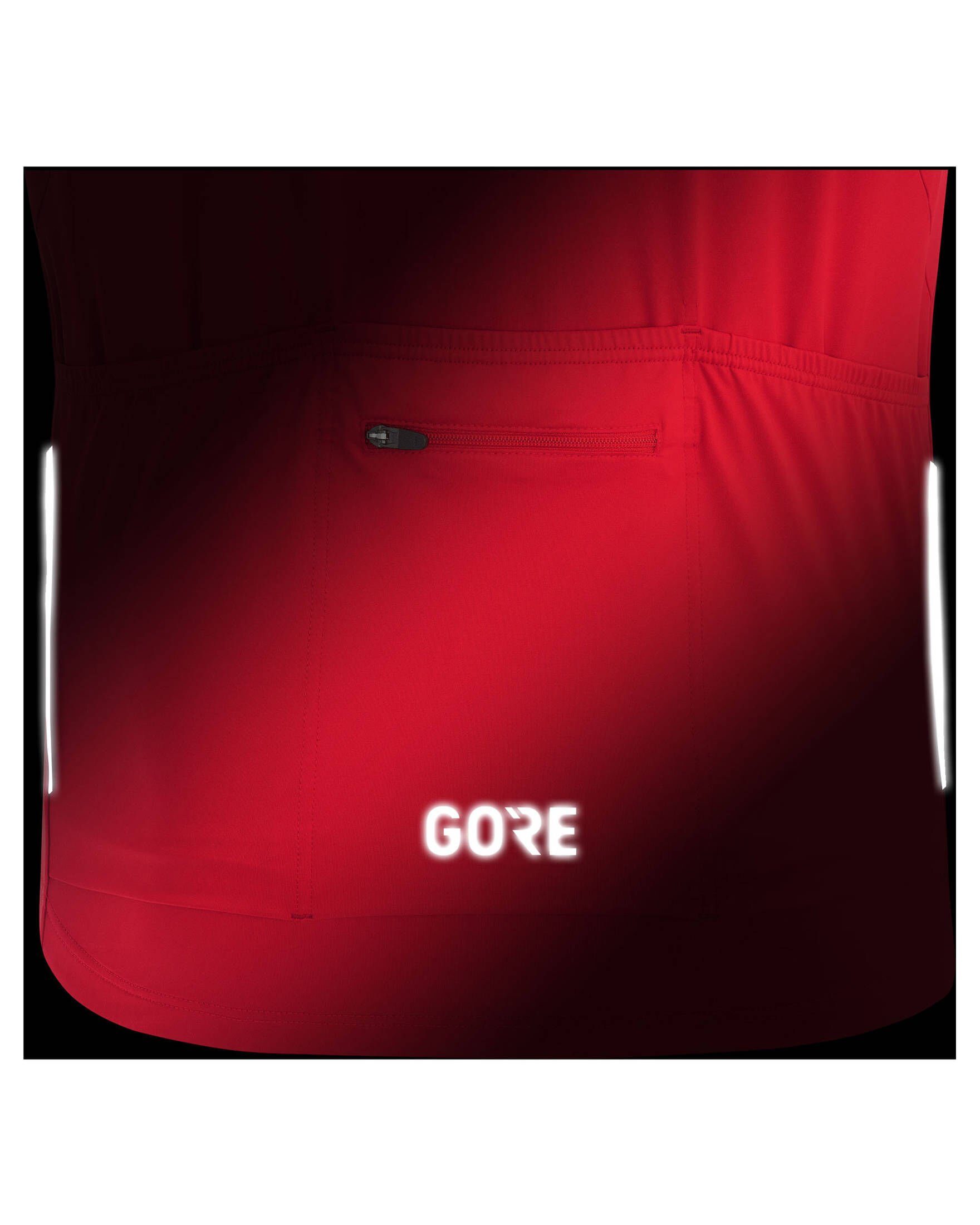 GORE® (500) Radtrikot Radtrikot rot Wear "C5 Herren Optiline" Kurzarm