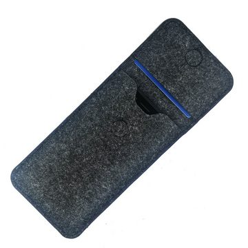 K-S-Trade Handyhülle für Apple iPhone 12, Handy-Hülle Schutz-Hülle Filztasche Pouch Tasche Case Sleeve