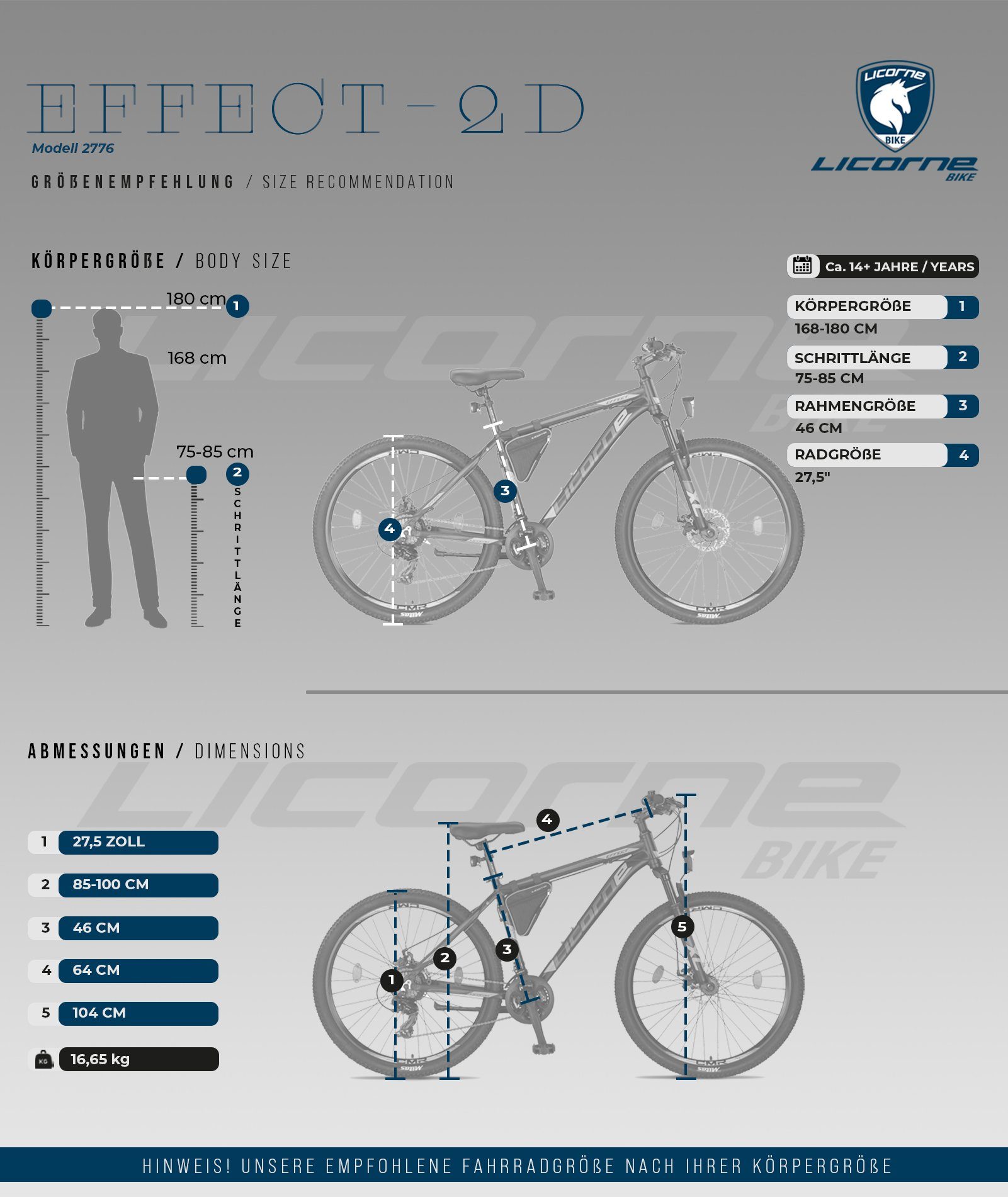 Licorne Bike Mountainbike Effect