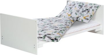 Schardt Babymöbel-Set Sienna White II, (Spar-Set, 2-St., Kinderbett, Wickelkommode), Kinderbett mit textiler Ausstattung und Wickelkommode, Wickelauflage